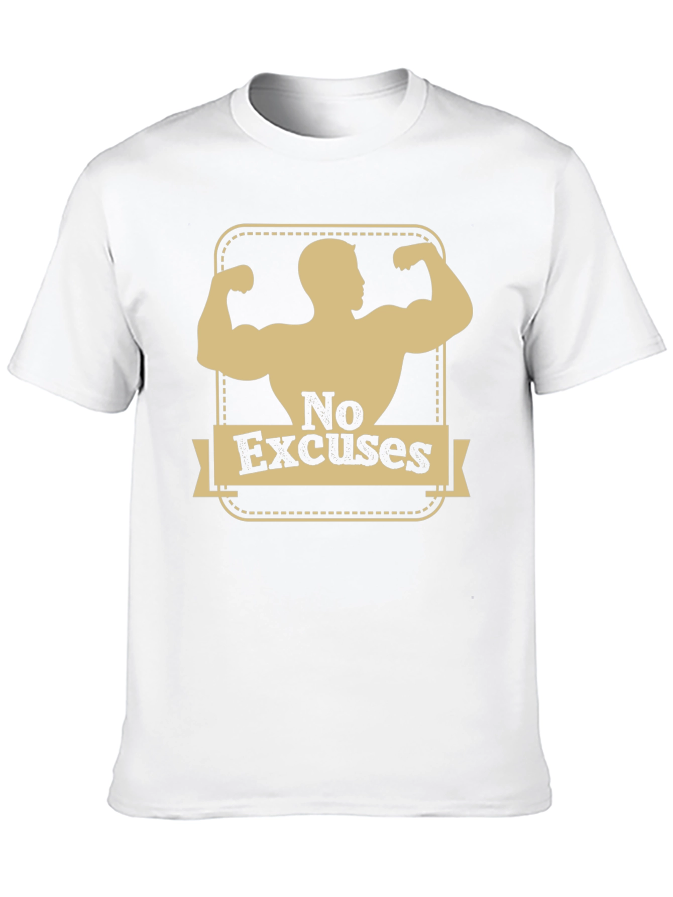No Excuses Graphic T-Shirt - Motivational Workout Tee