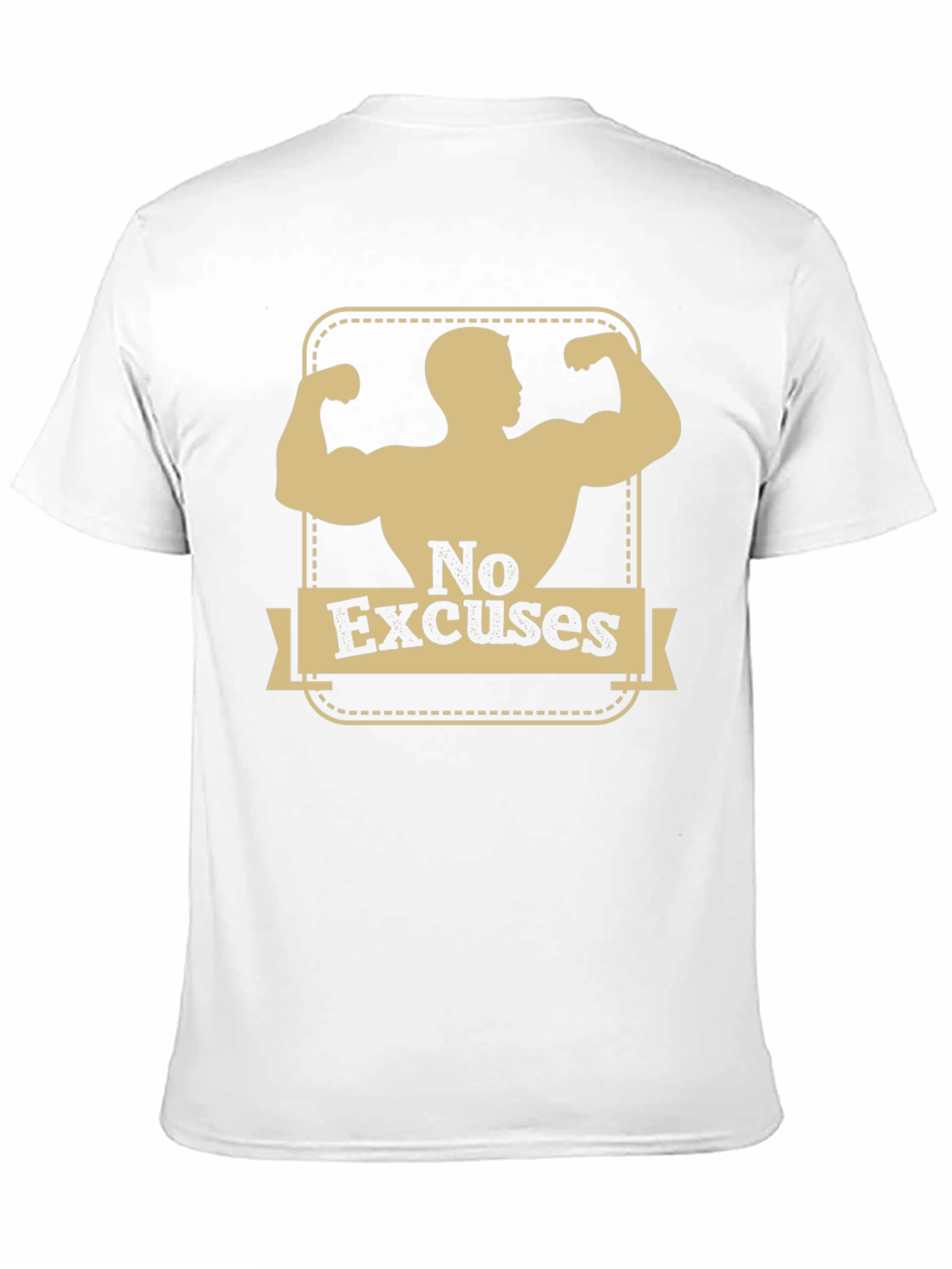 No Excuses Graphic T-Shirt - Motivational Workout Tee