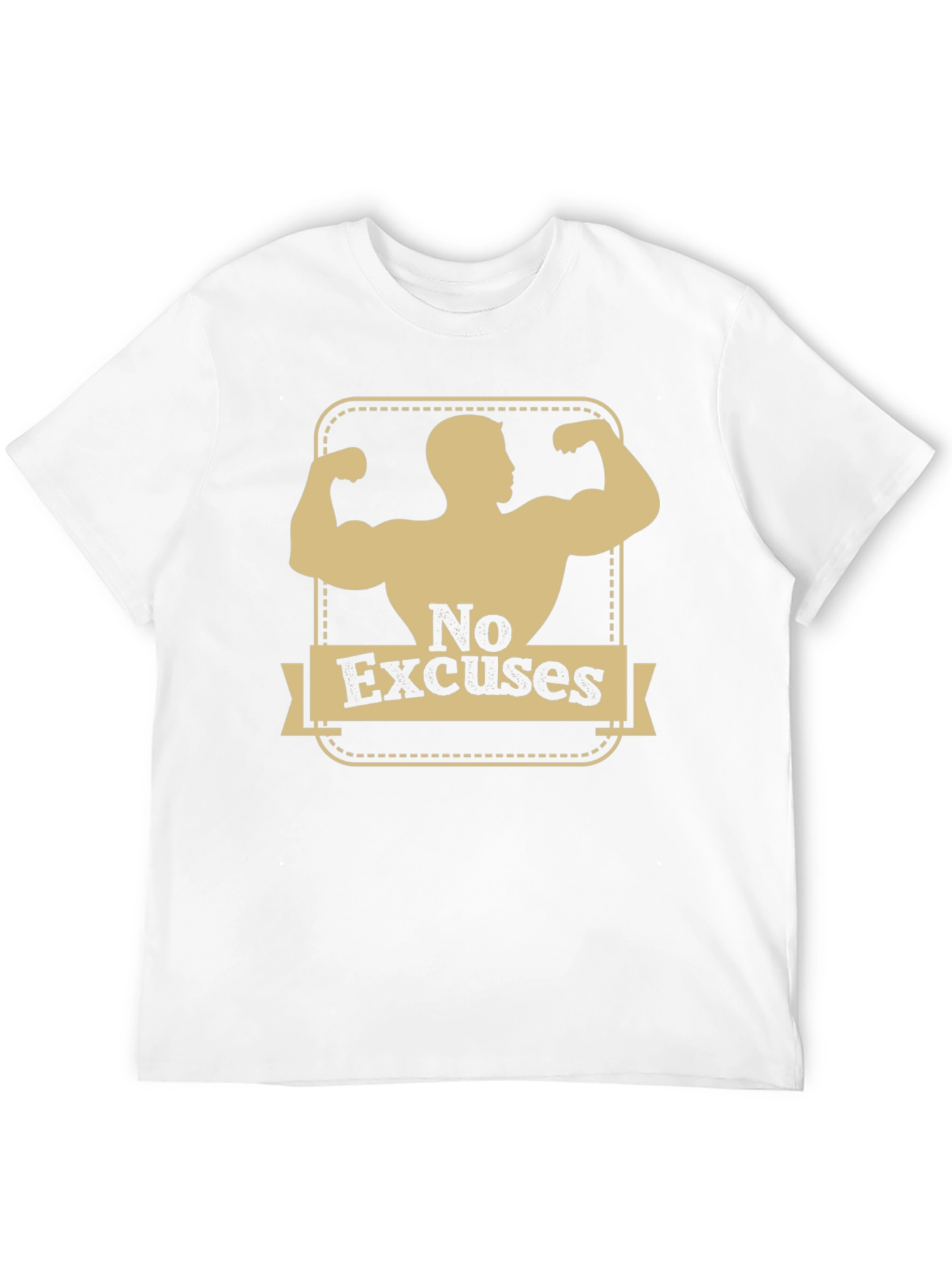 No Excuses Graphic T-Shirt - Motivational Workout Tee