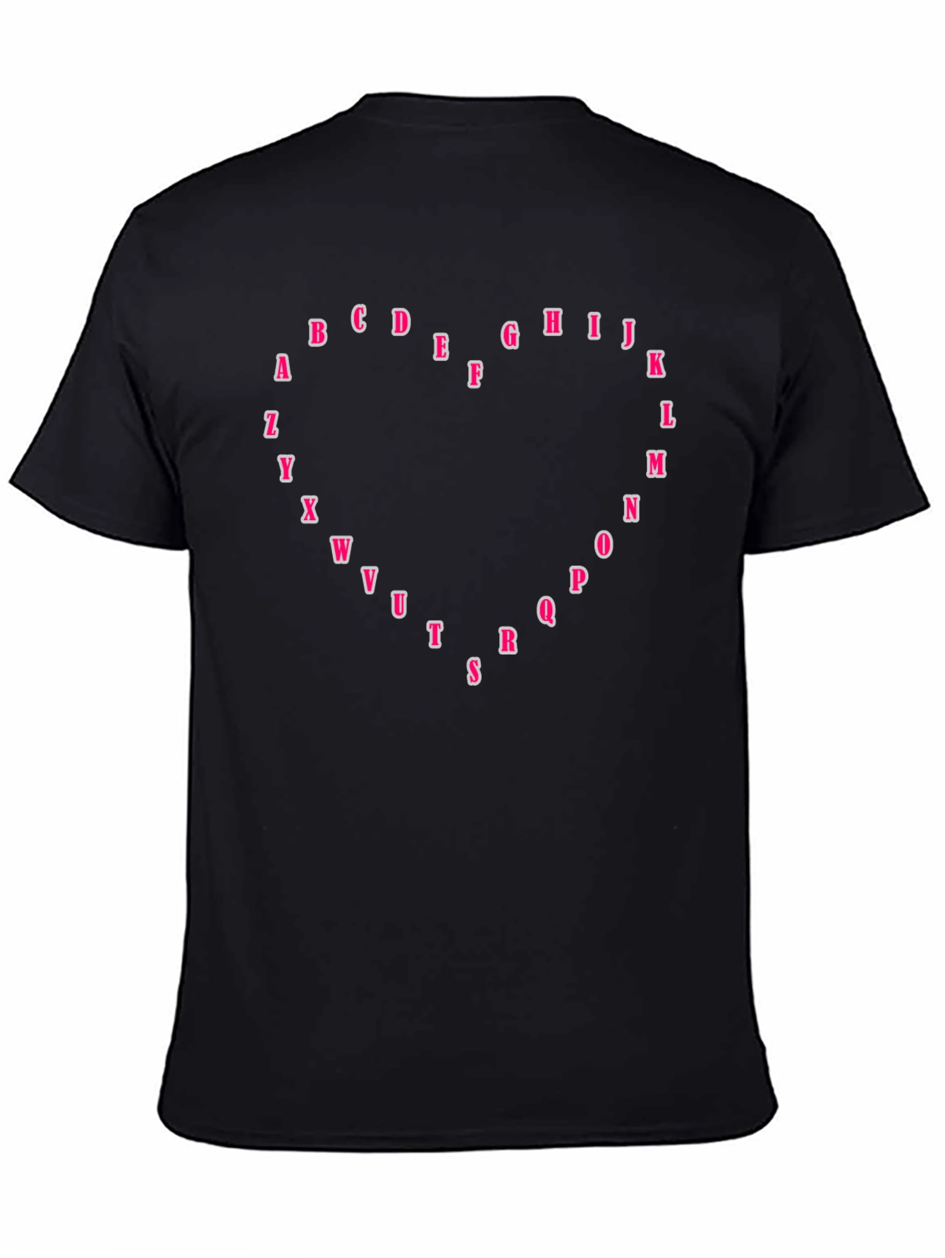 Alphabet Heart T-Shirt - Trendy Graphic Tee