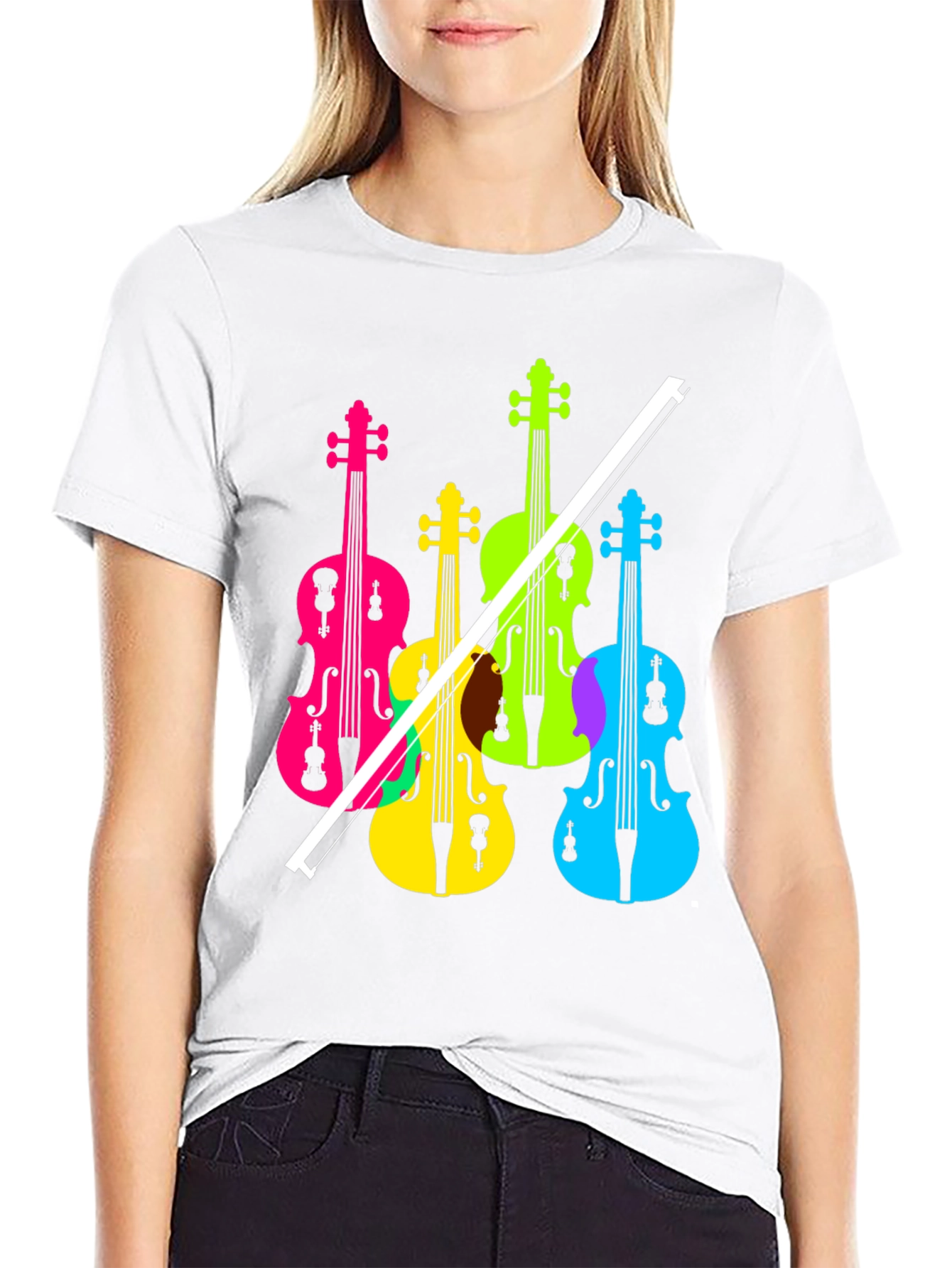 Colorful Violin T-Shirt