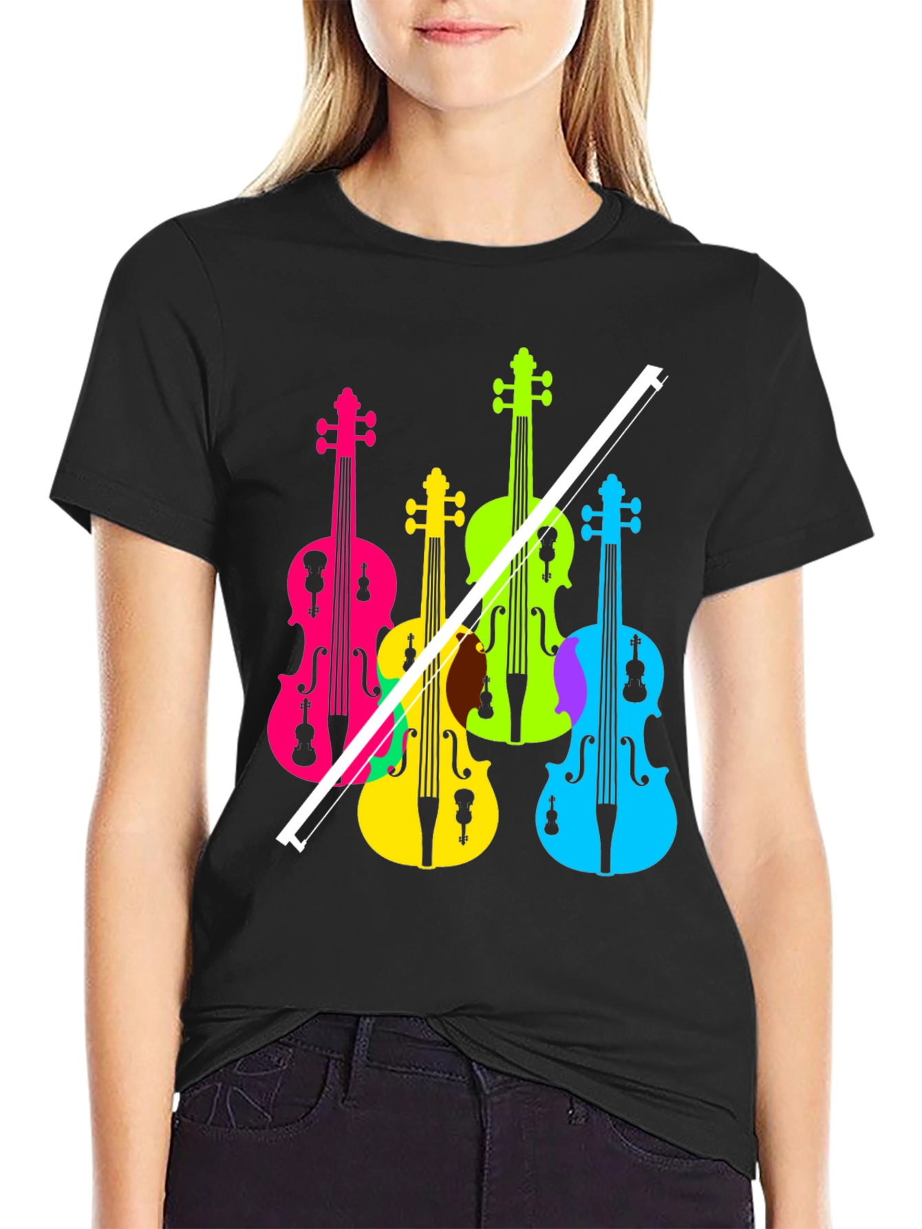 Colorful Violin T-Shirt
