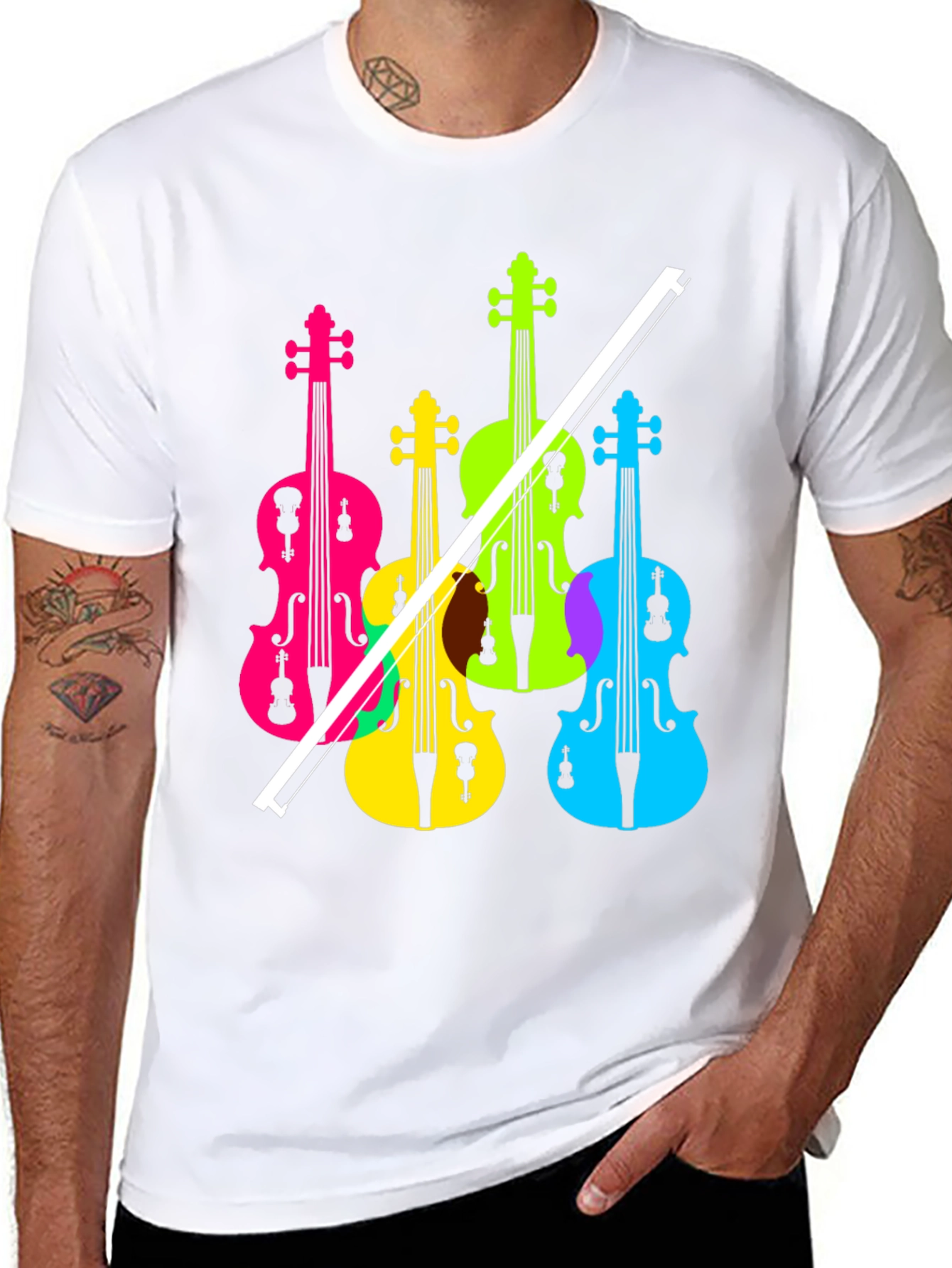 Colorful Violin T-Shirt