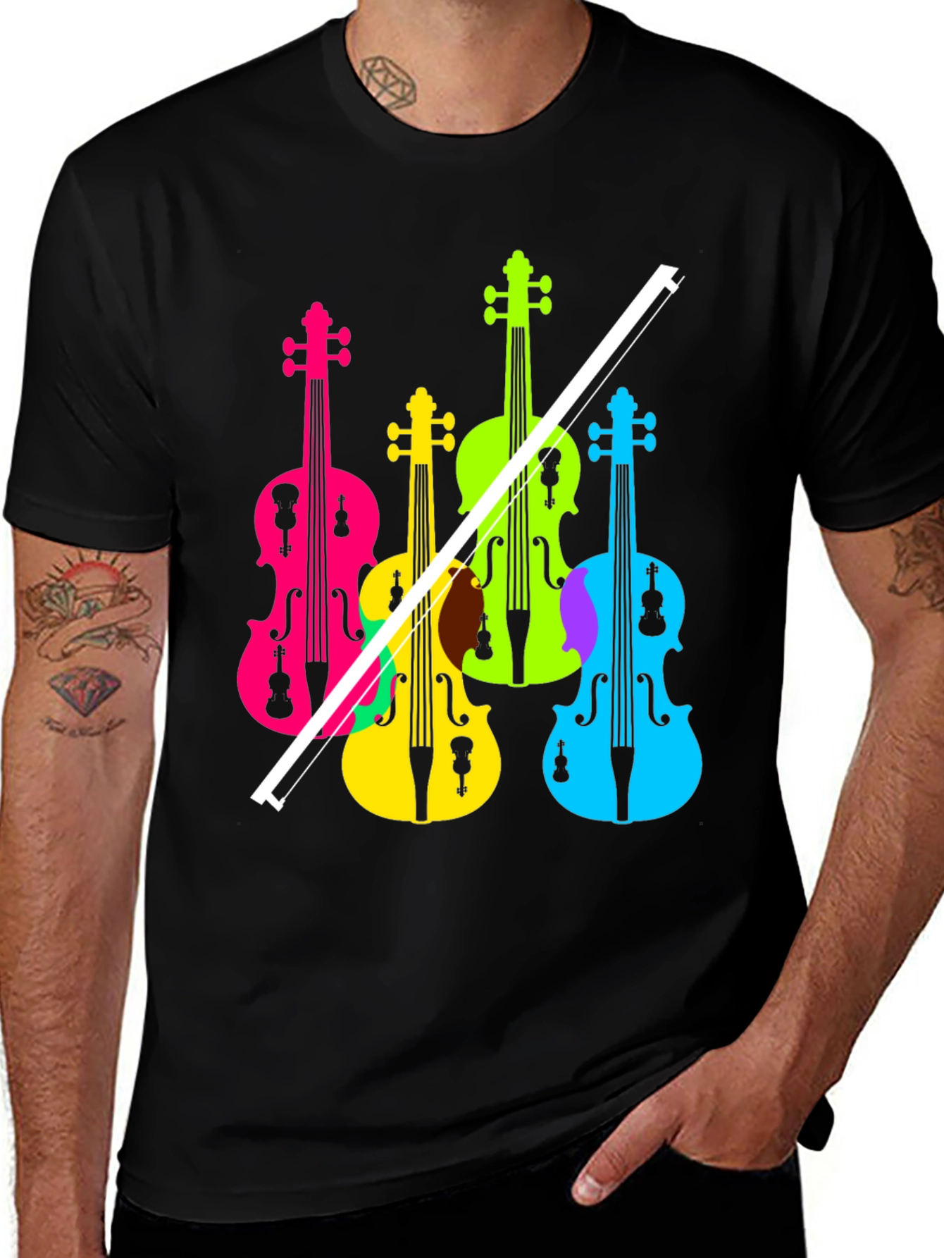 Colorful Violin T-Shirt