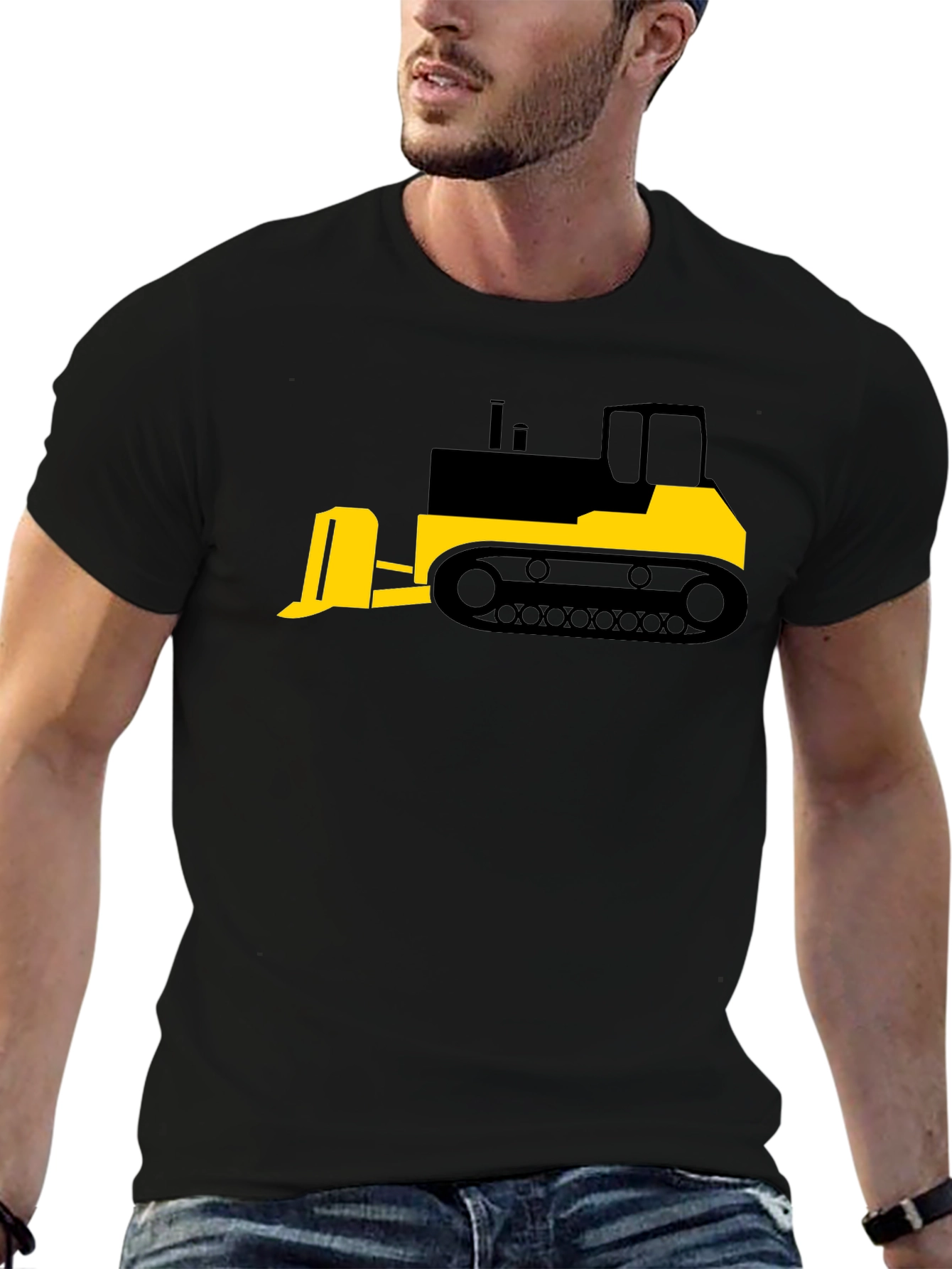 Bulldozer Graphic Tee - Heavy Equipment Shirt
