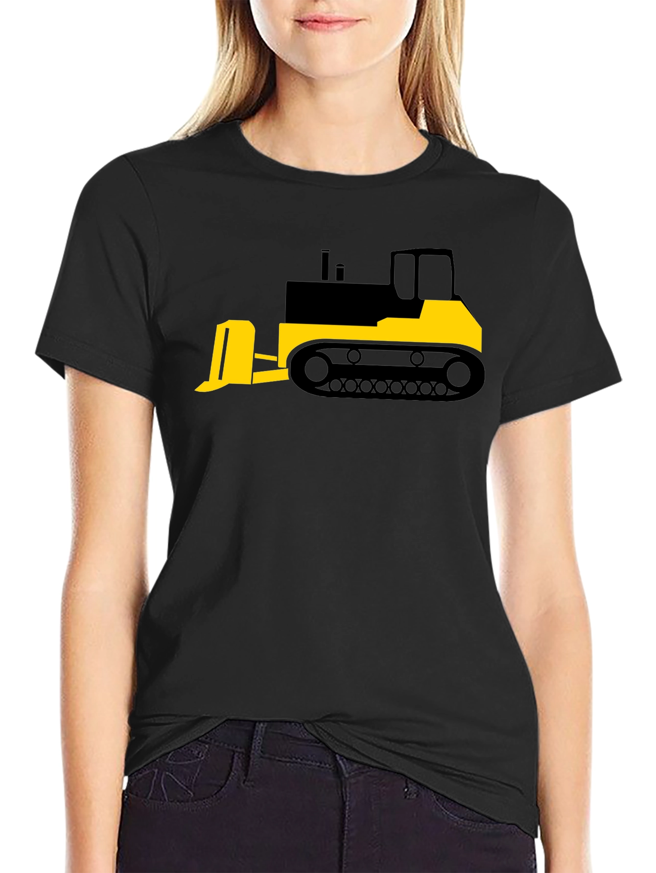 Bulldozer Graphic Tee - Heavy Equipment Shirt