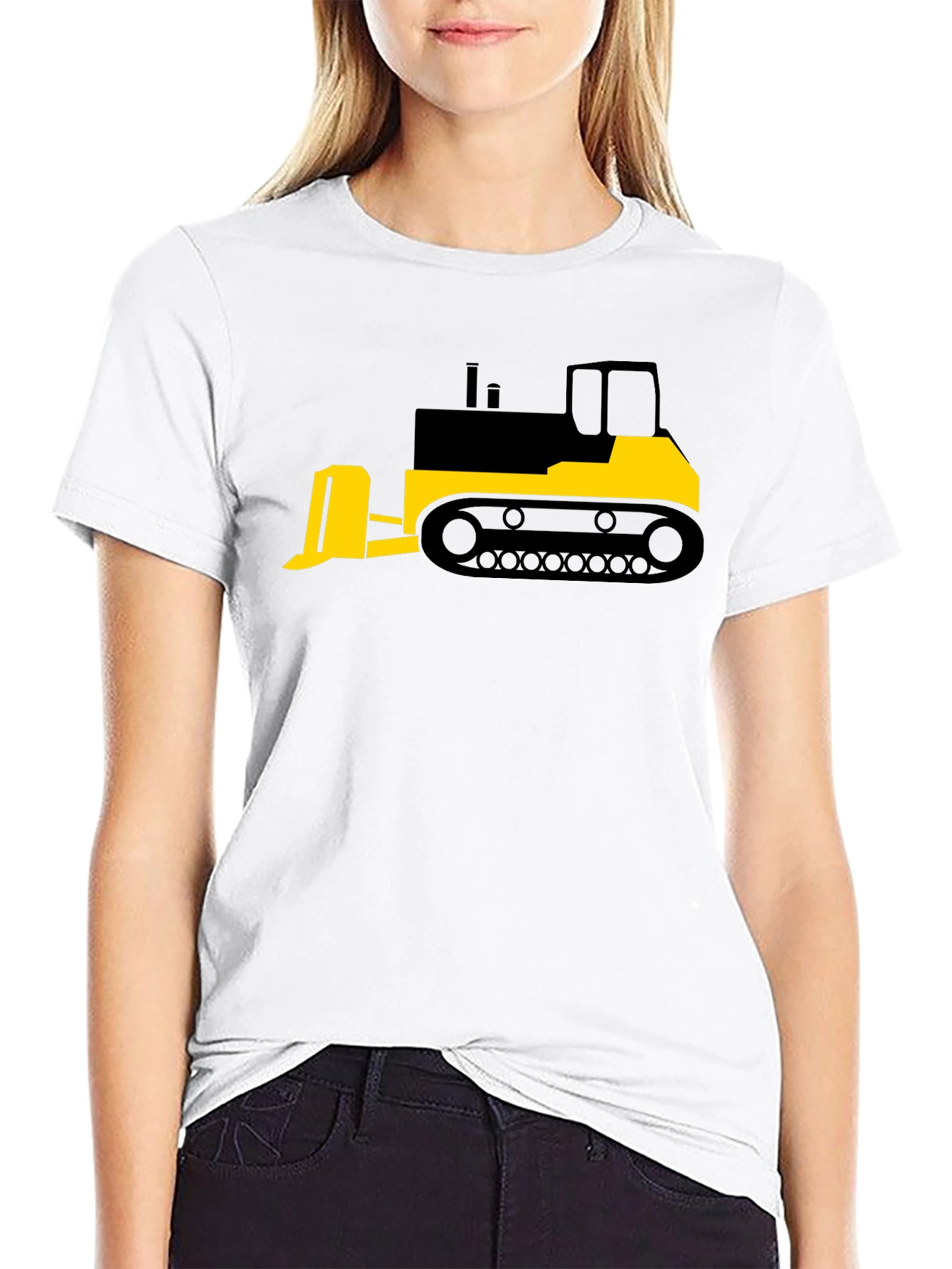 Bulldozer Graphic Tee - Heavy Equipment Shirt