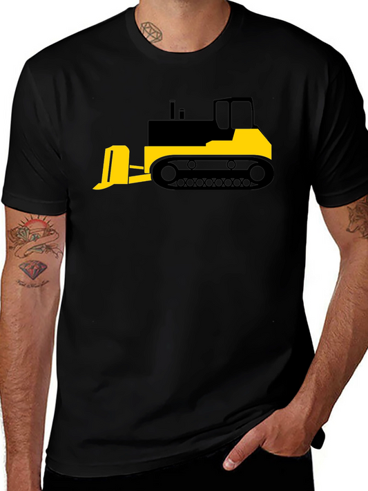 Bulldozer Graphic Tee - Heavy Equipment Shirt