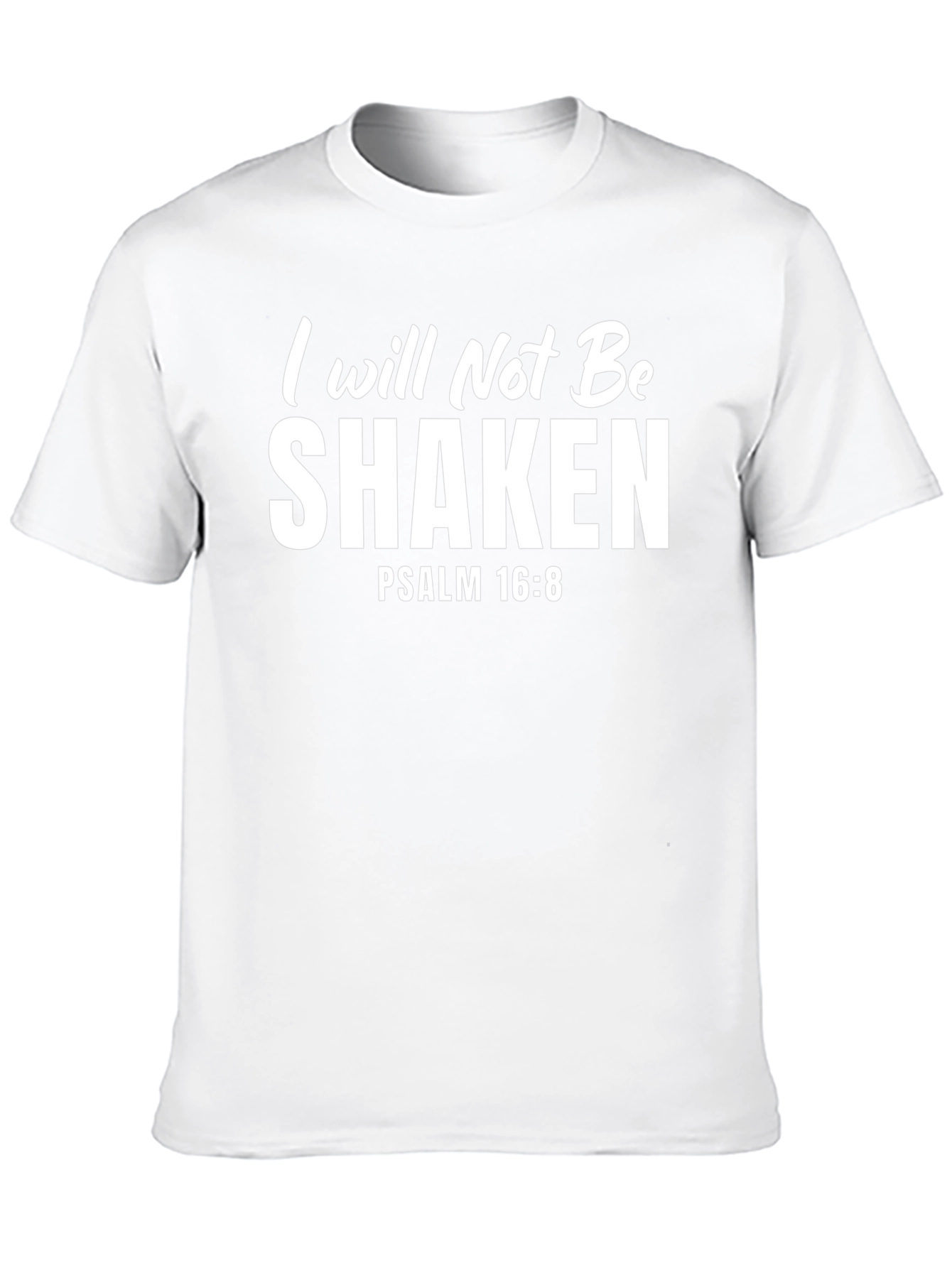 I Will Not Be Shaken Black T-Shirt