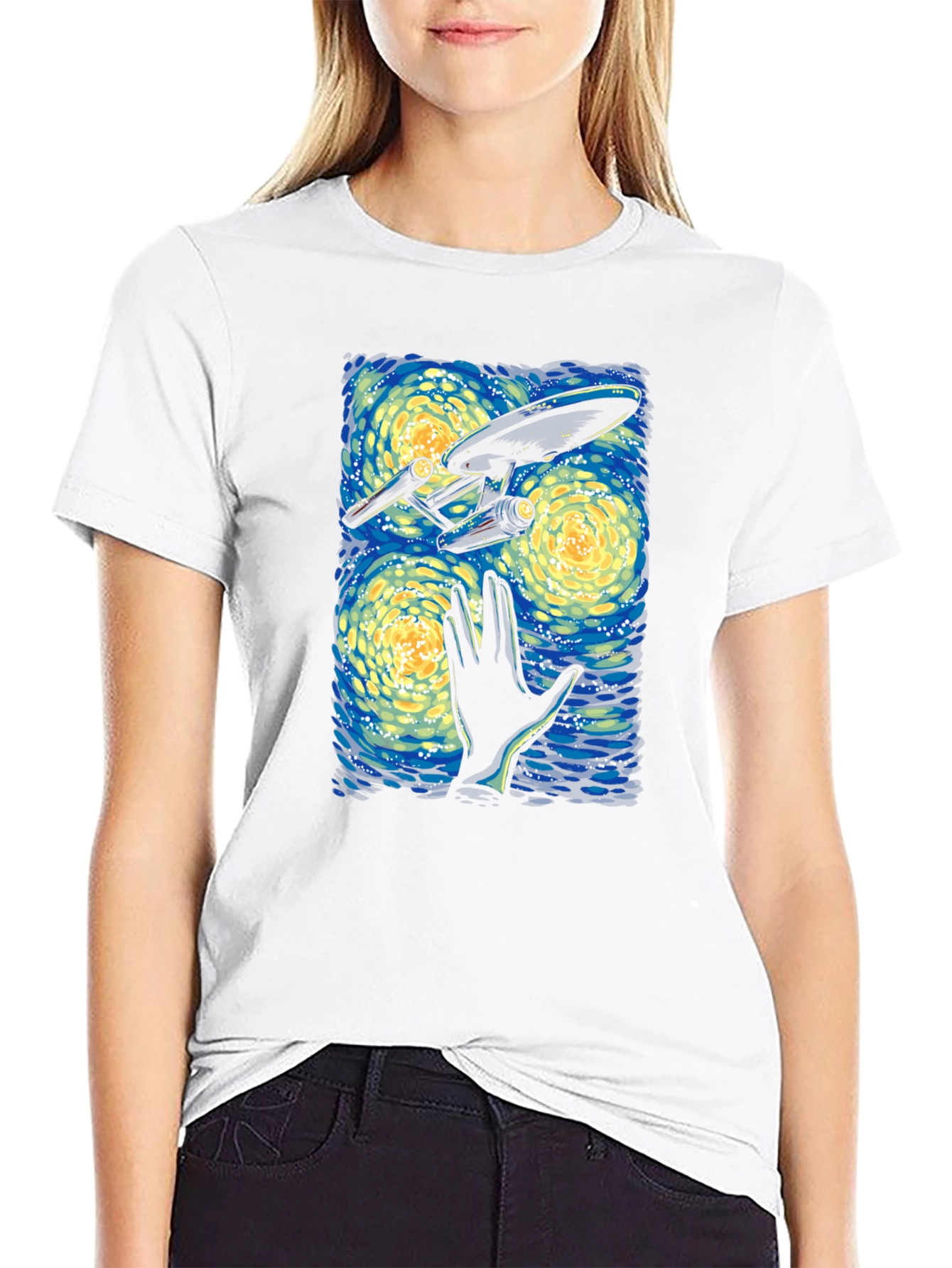 Star Trek Starry Night Graphic Tee