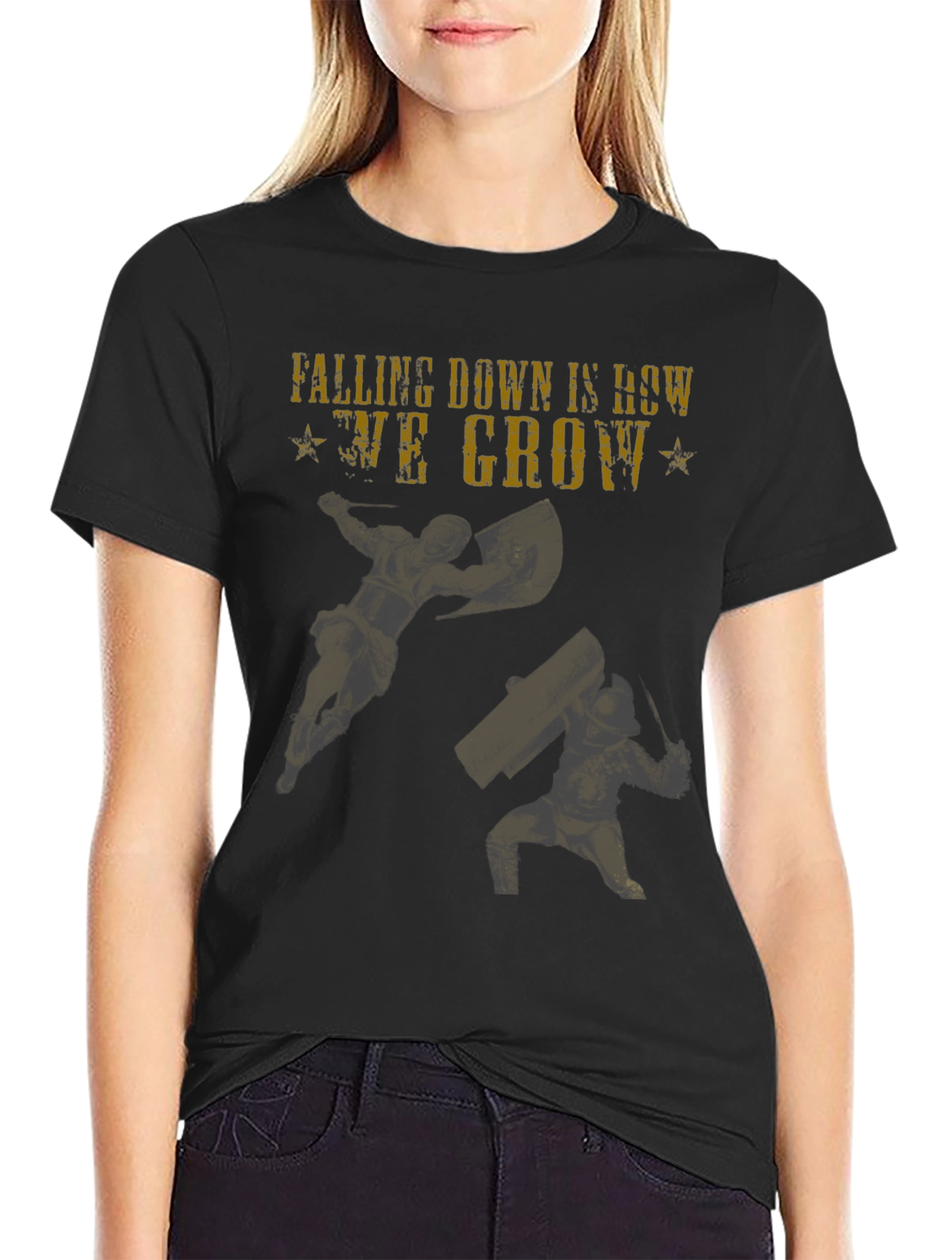 Falling Down Gladiators Graphic T-Shirt