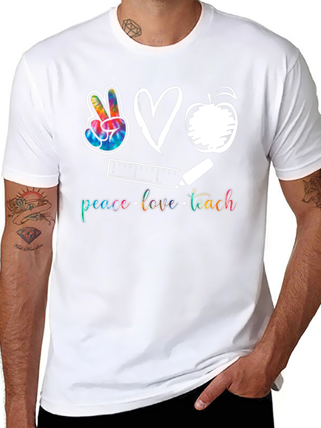 Peace Love Teach T-Shirt
