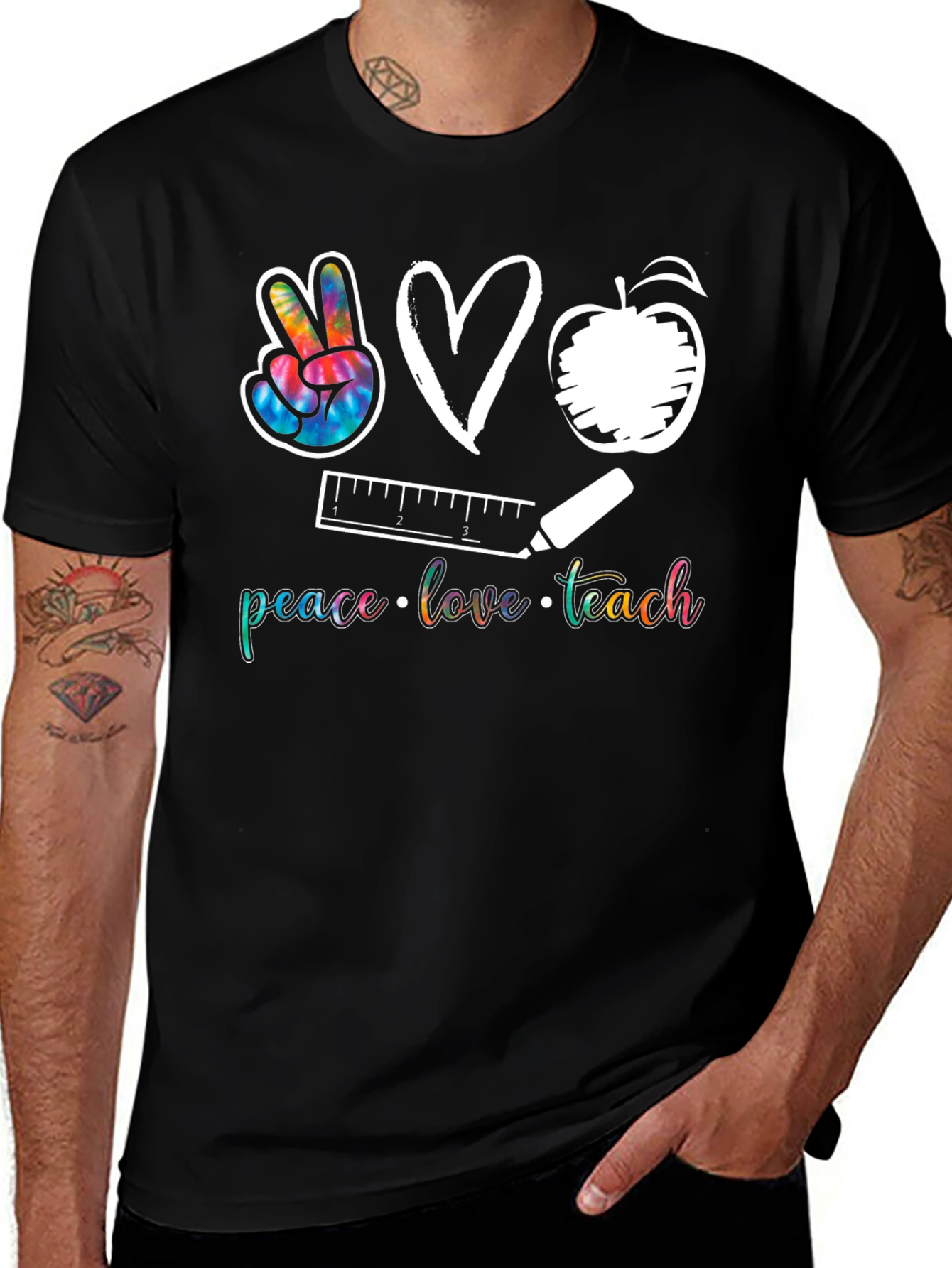 Peace Love Teach T-Shirt