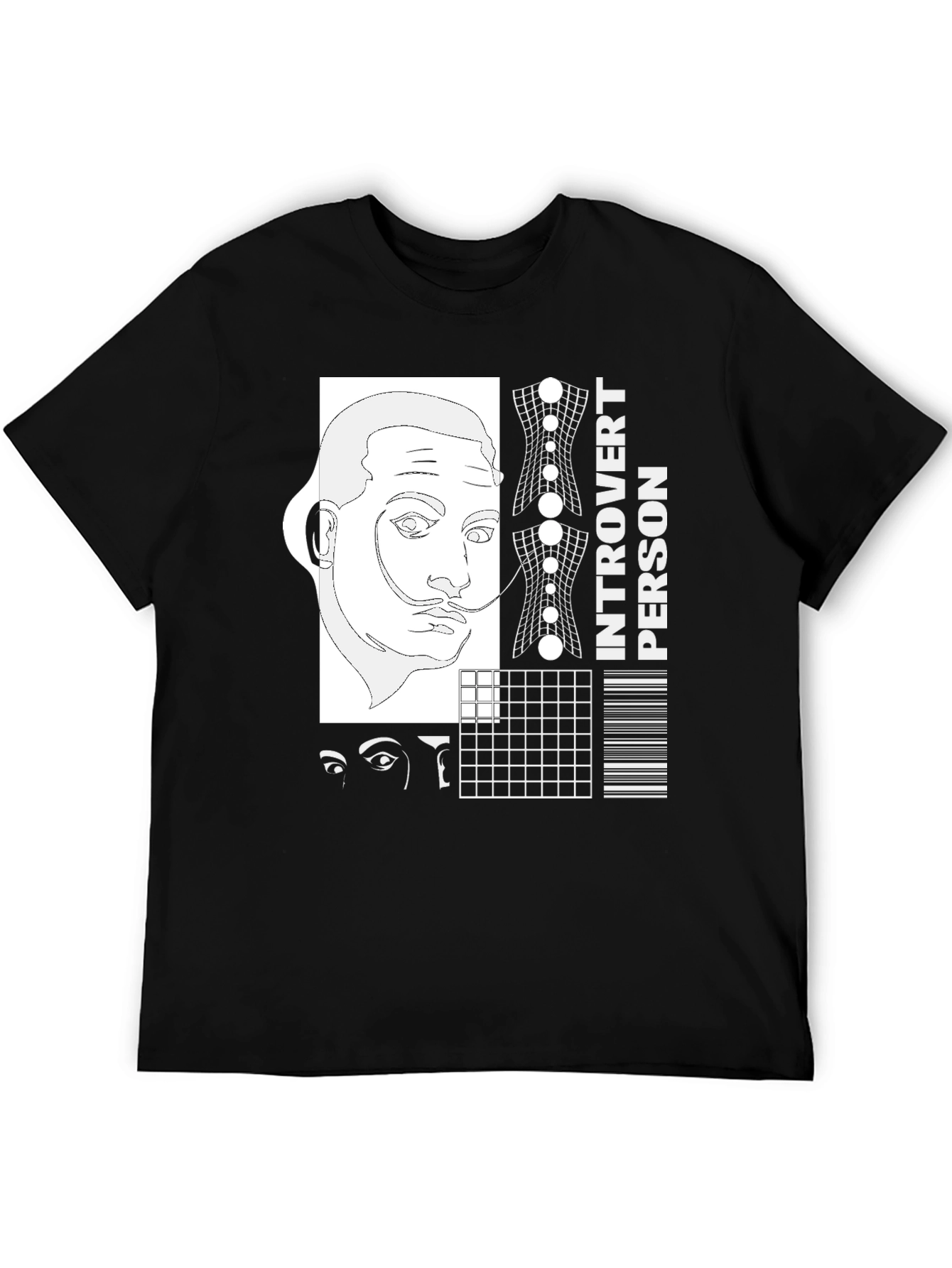 Introvert Person Tee - Surrealist Design Shirt
