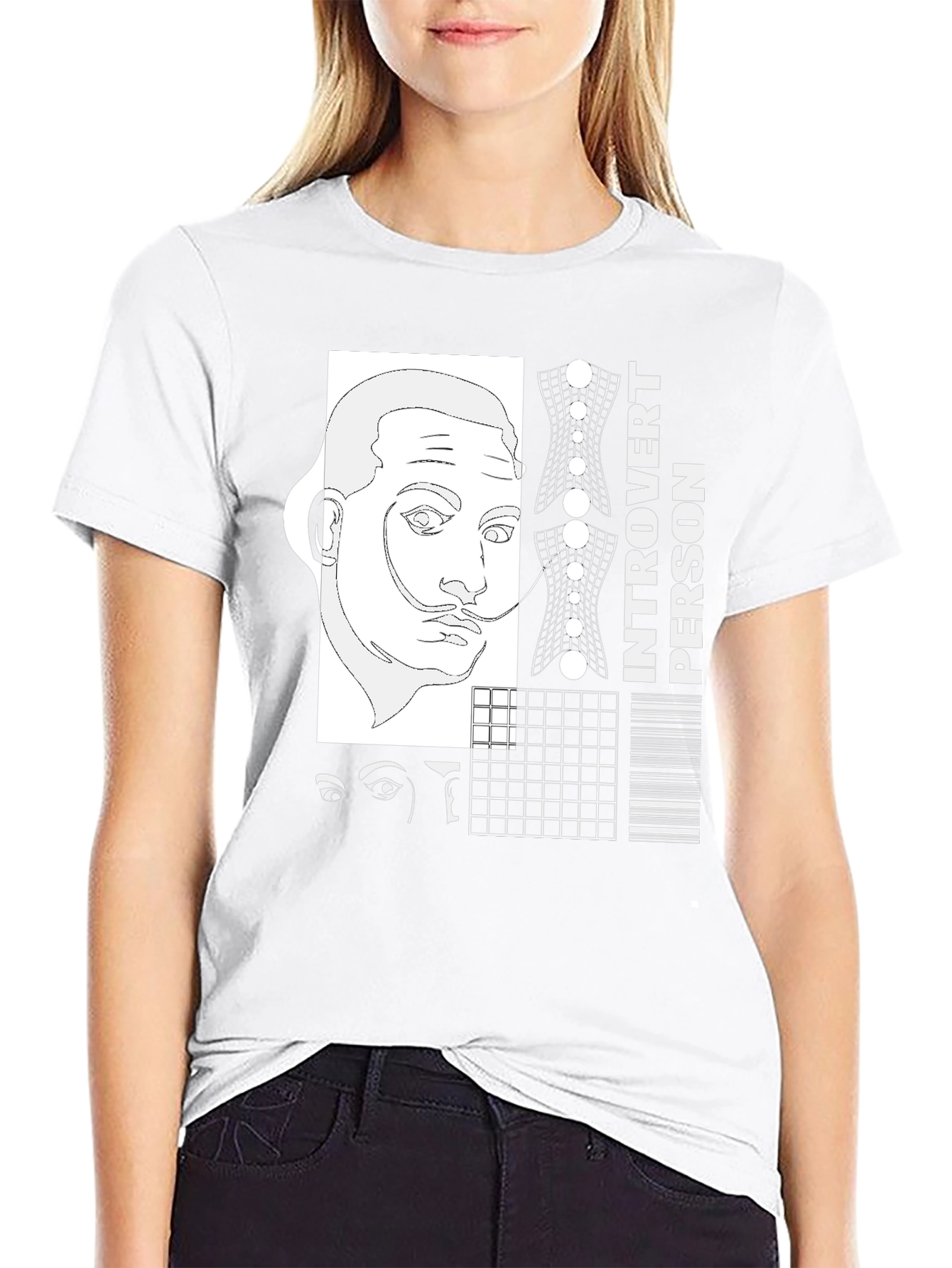 Introvert Person Tee - Surrealist Design Shirt