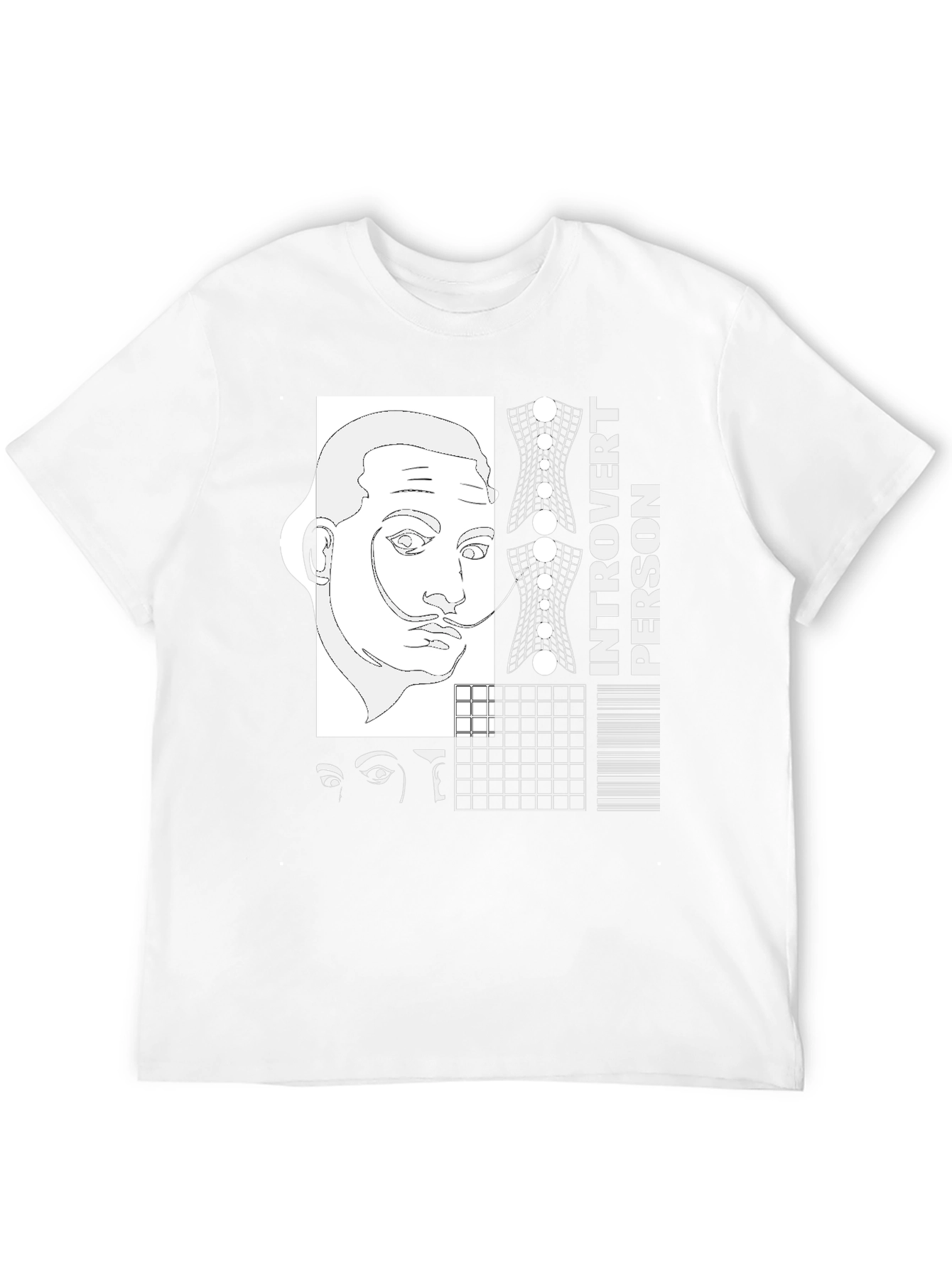 Introvert Person Tee - Surrealist Design Shirt