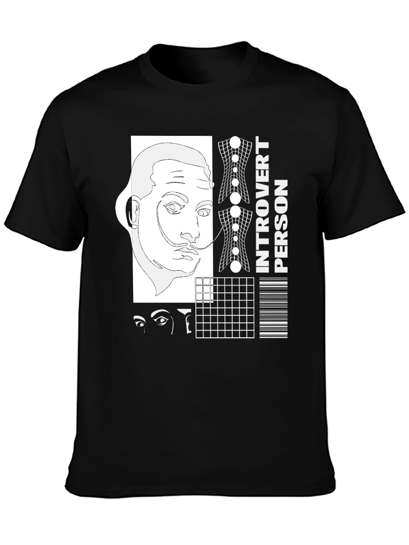 Introvert Person Tee - Surrealist Design Shirt