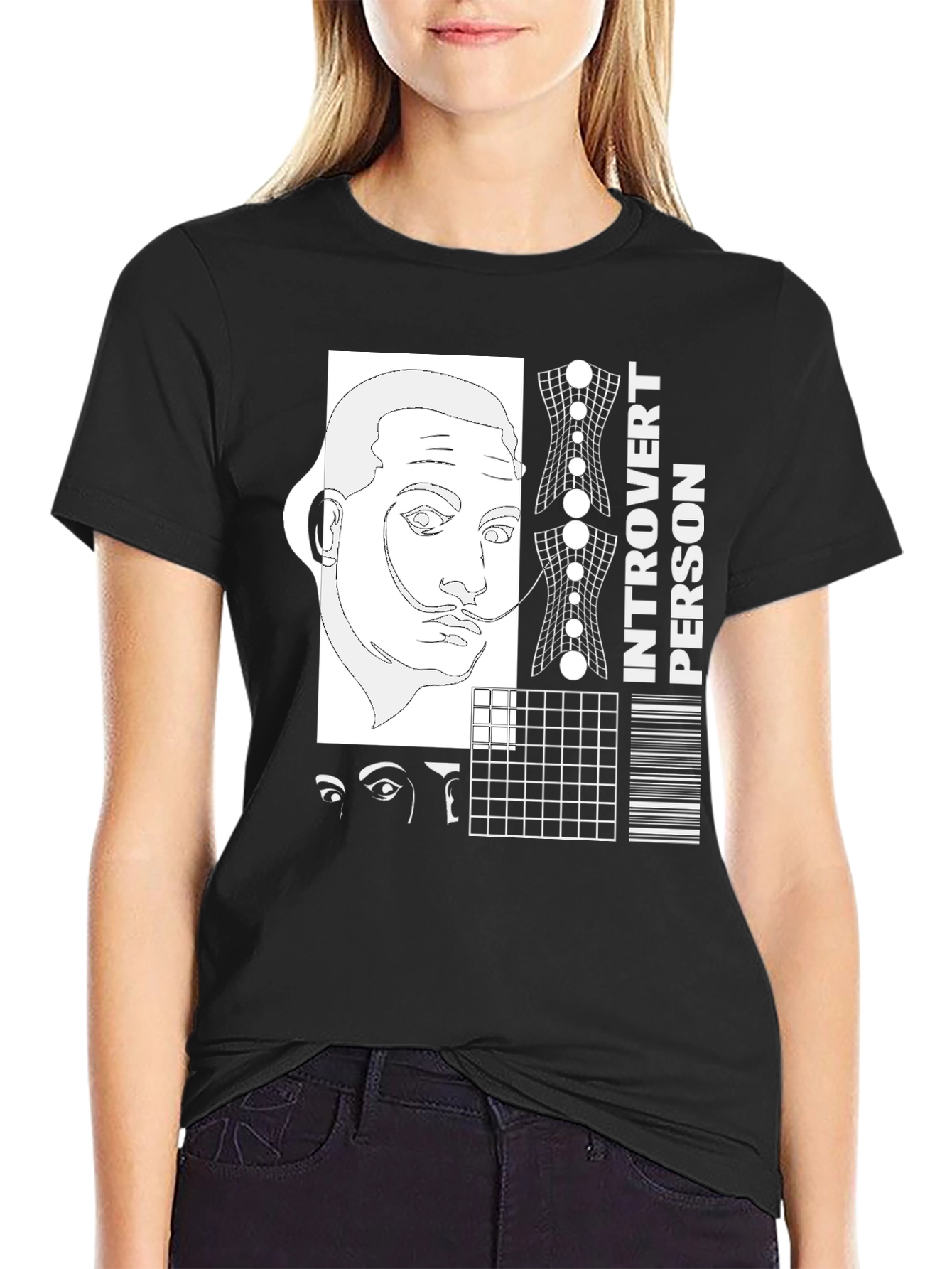 Introvert Person Tee - Surrealist Design Shirt