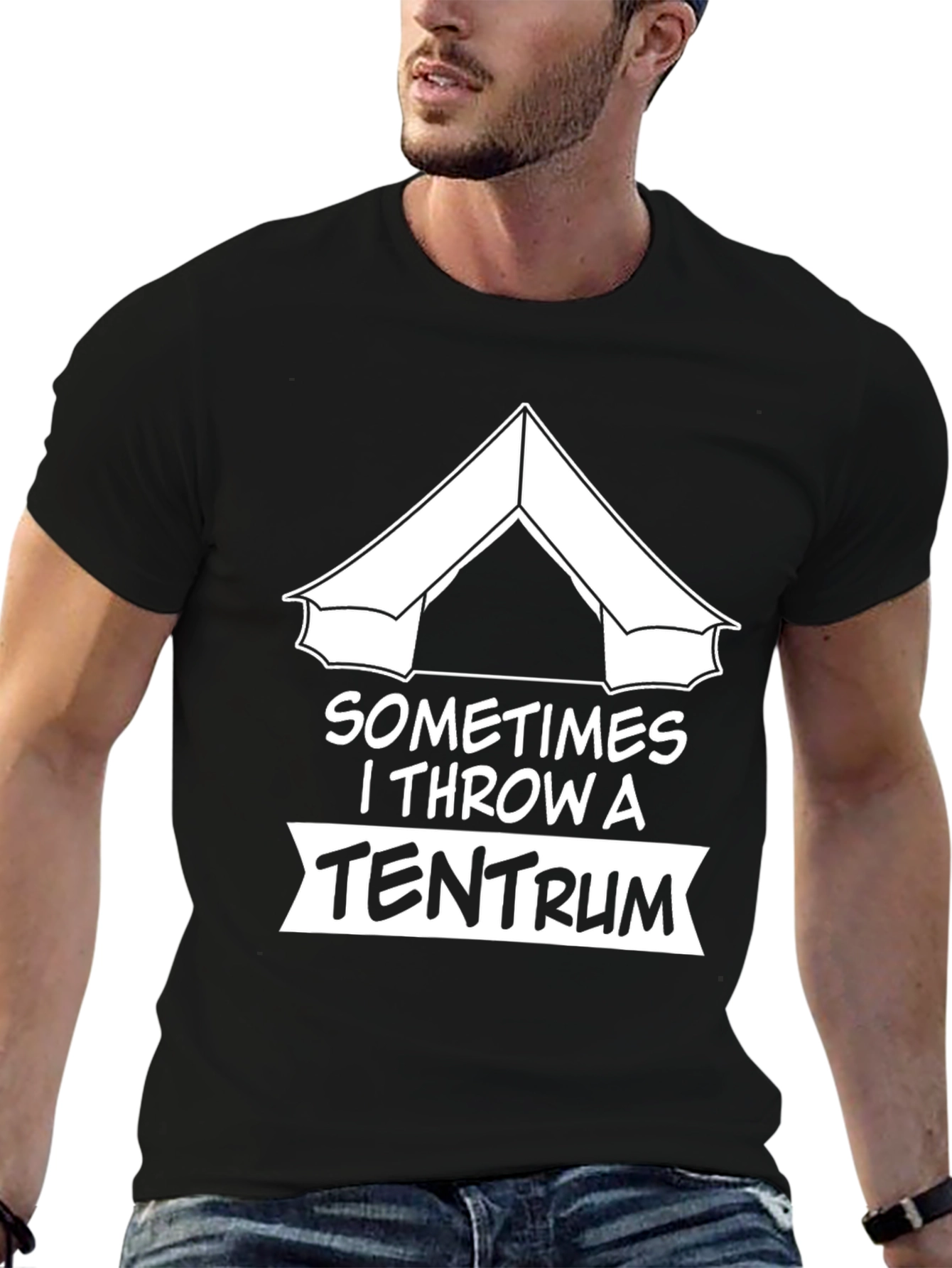 Sometimes I Throw A Tentrum Black T-Shirt