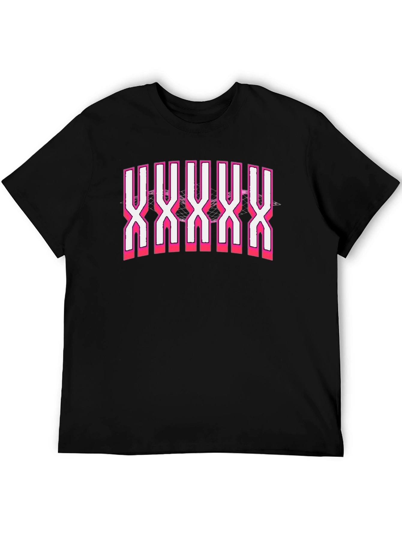 Black T-Shirt with Bold XXX Design