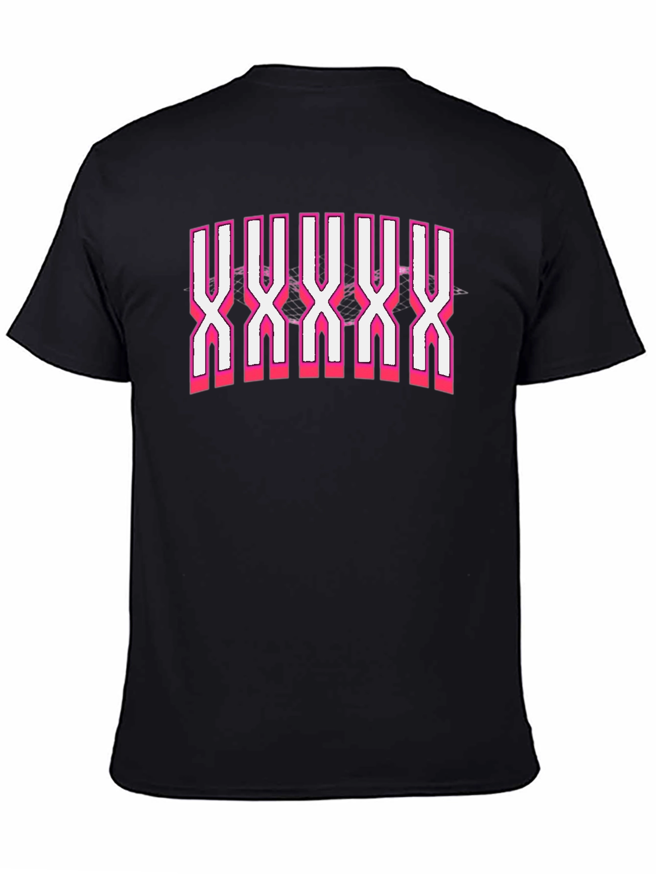 Black T-Shirt with Bold XXX Design