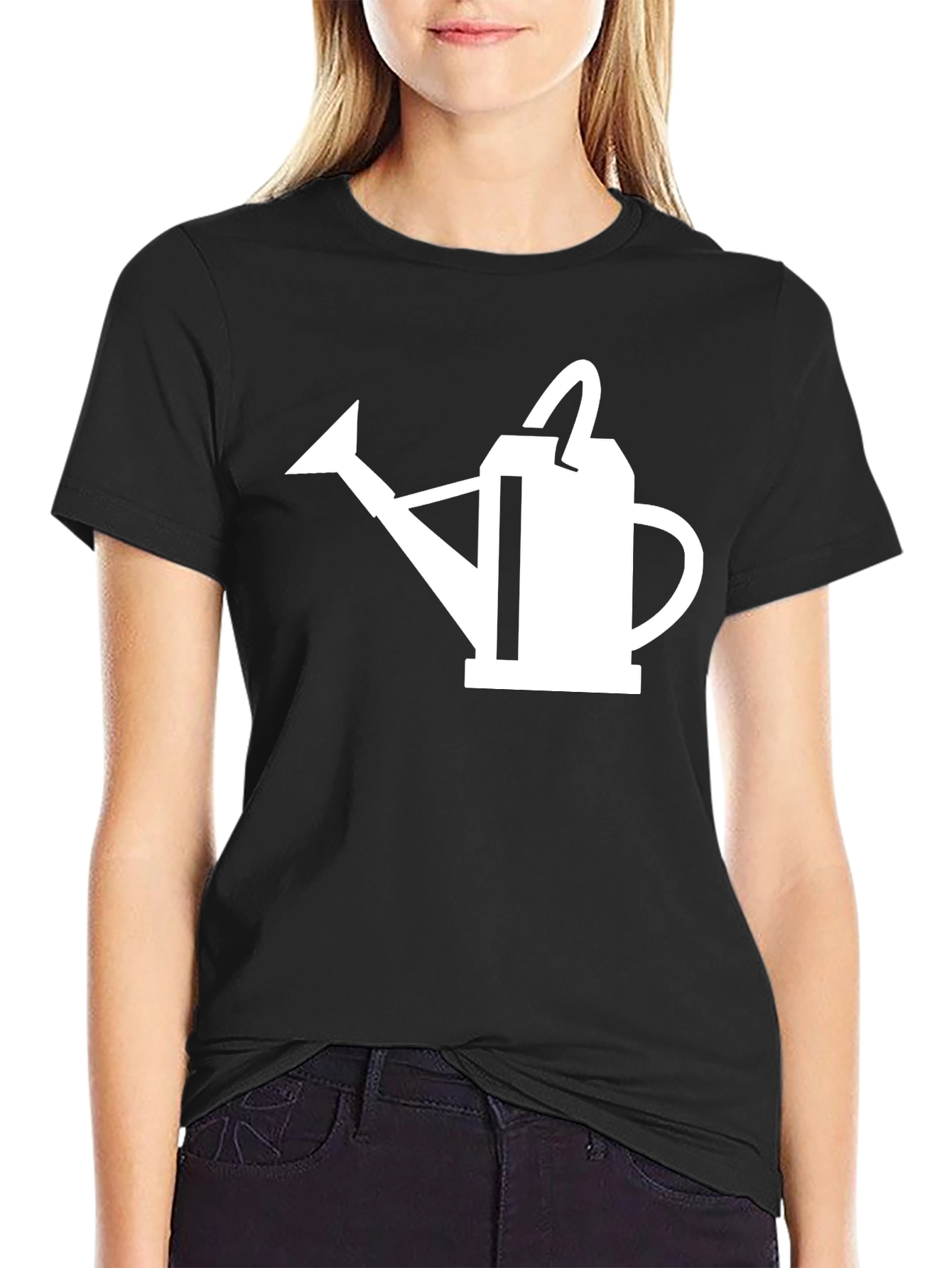 Watering Can Graphic Tee - Black