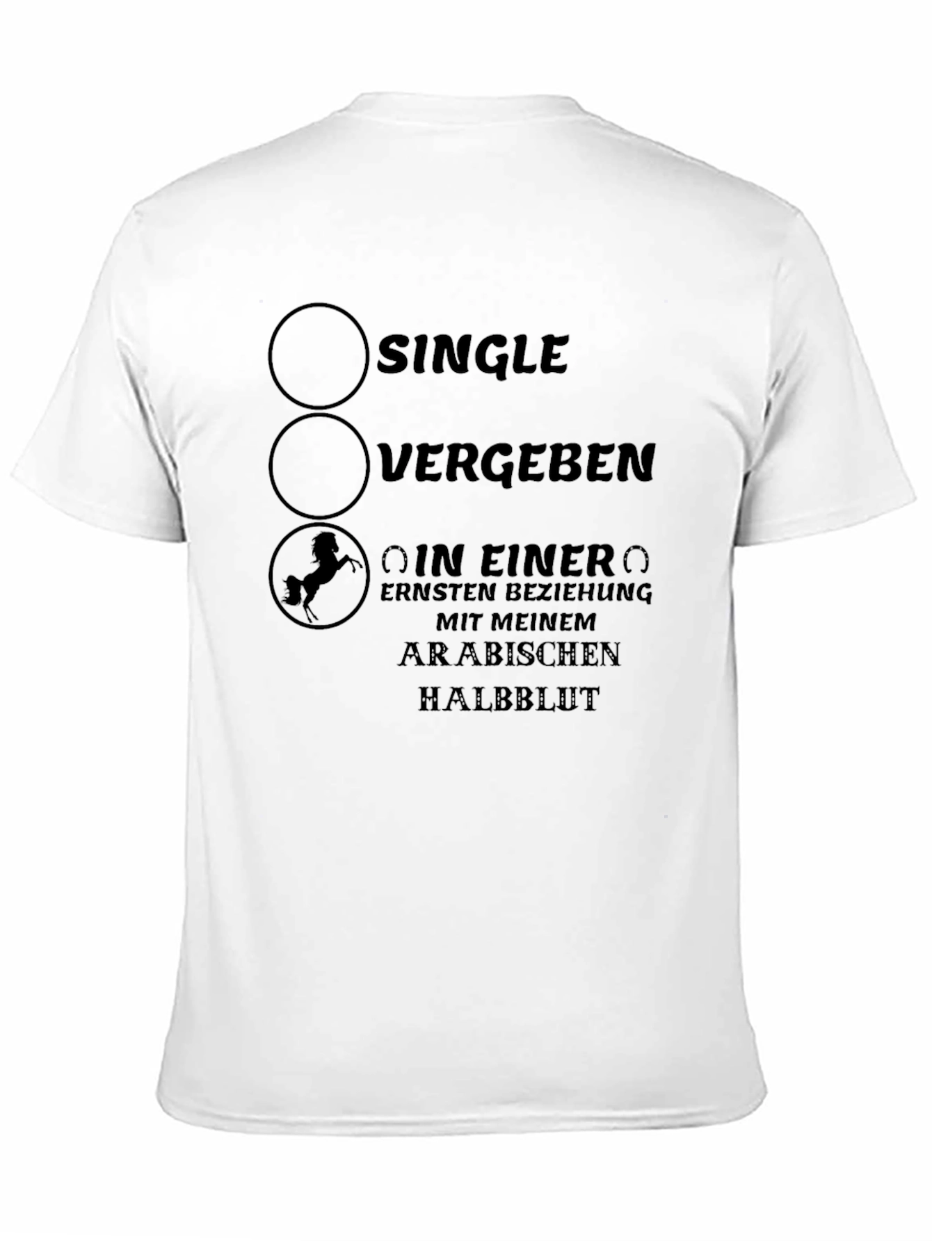 Single Vergeben Arabian Horse Lover T-Shirt