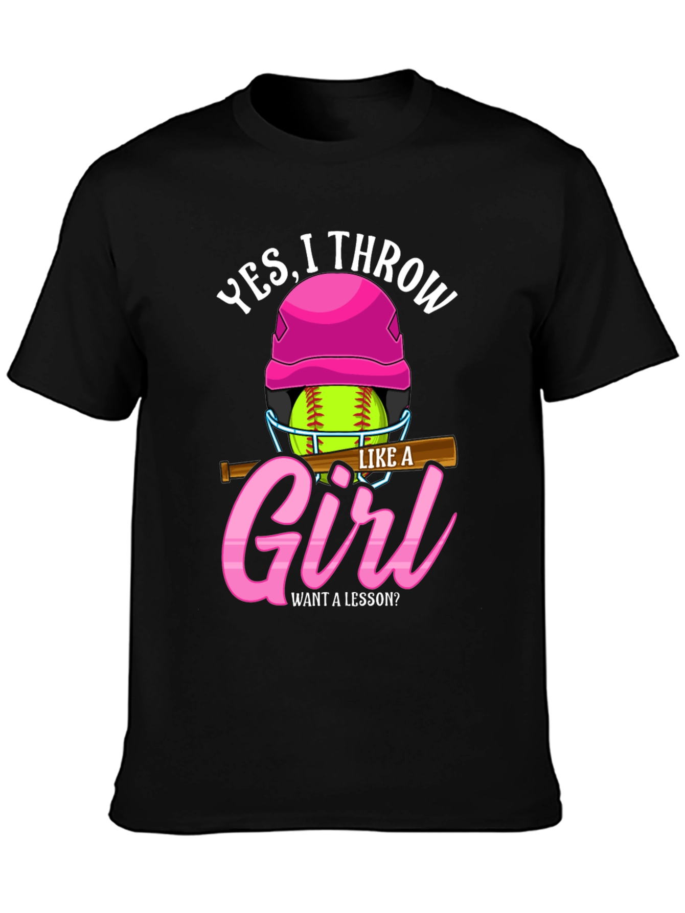Yes I Throw Like A Girl Softball T-Shirt