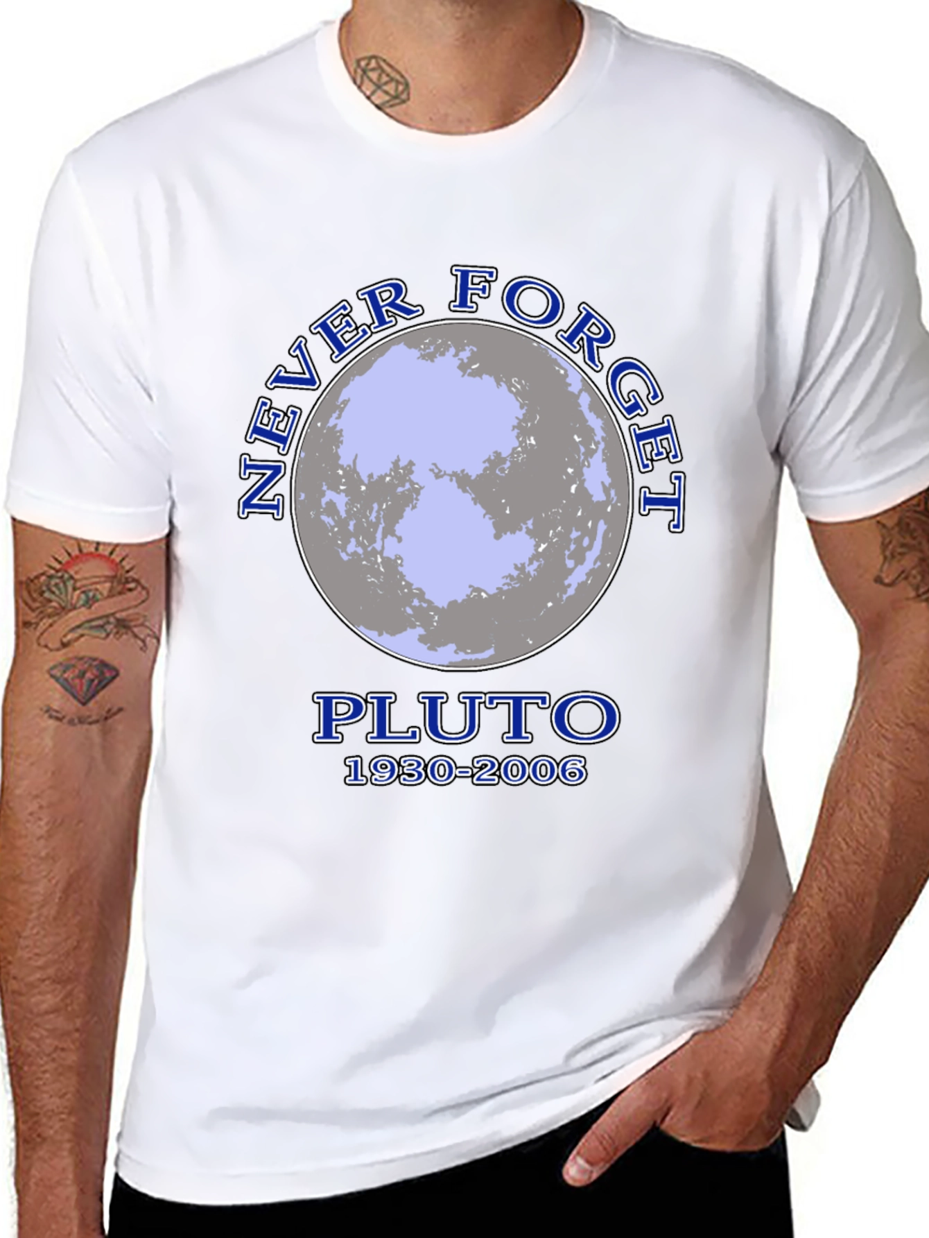 Never Forget Pluto T-Shirt: Space & Science Tee