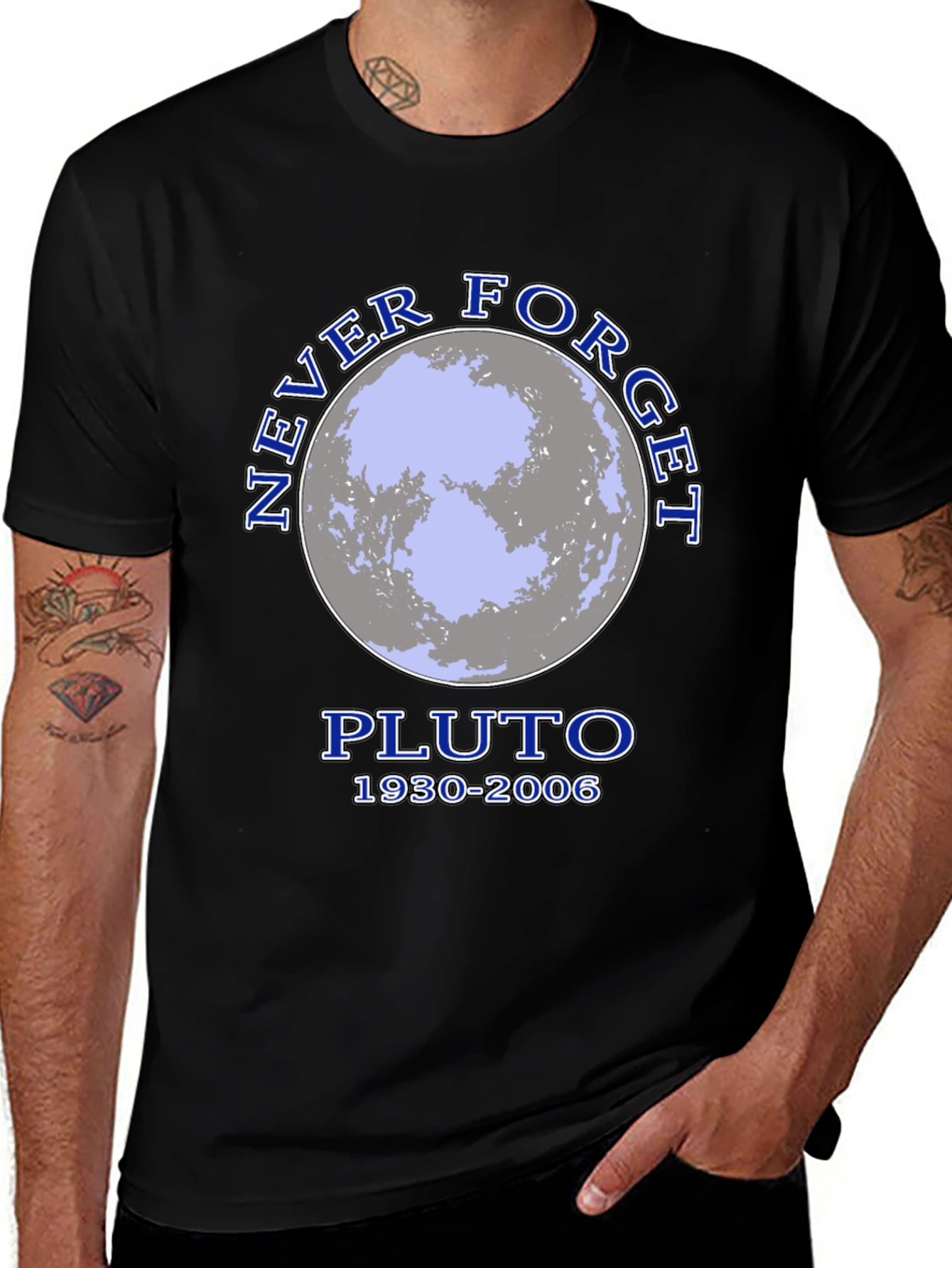 Never Forget Pluto T-Shirt: Space & Science Tee