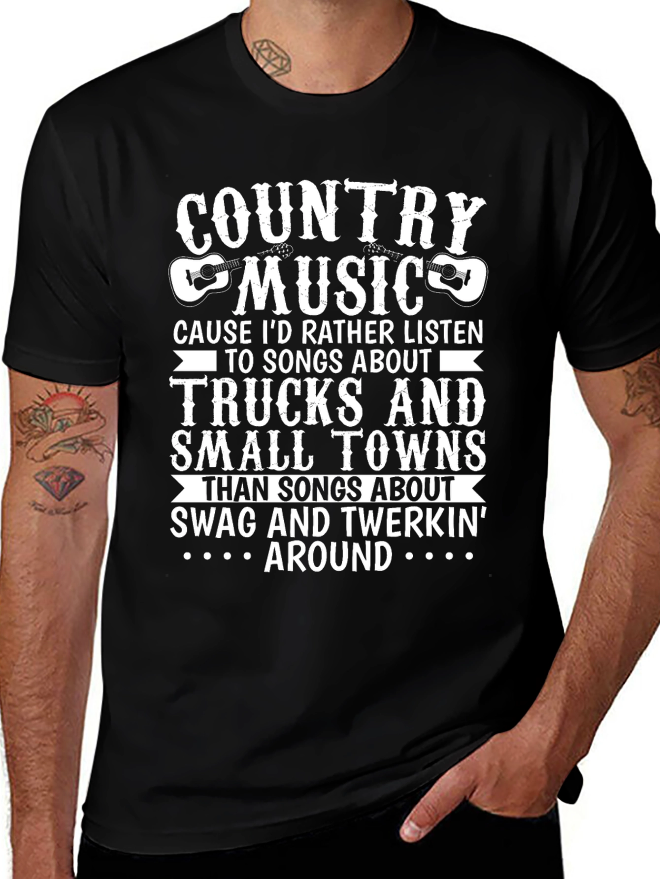 Country Music Truck & Small Town T-Shirt