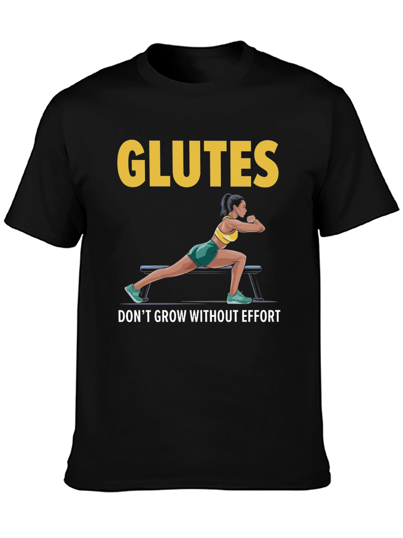 Glutes Workout Motivation Graphic T-Shirt