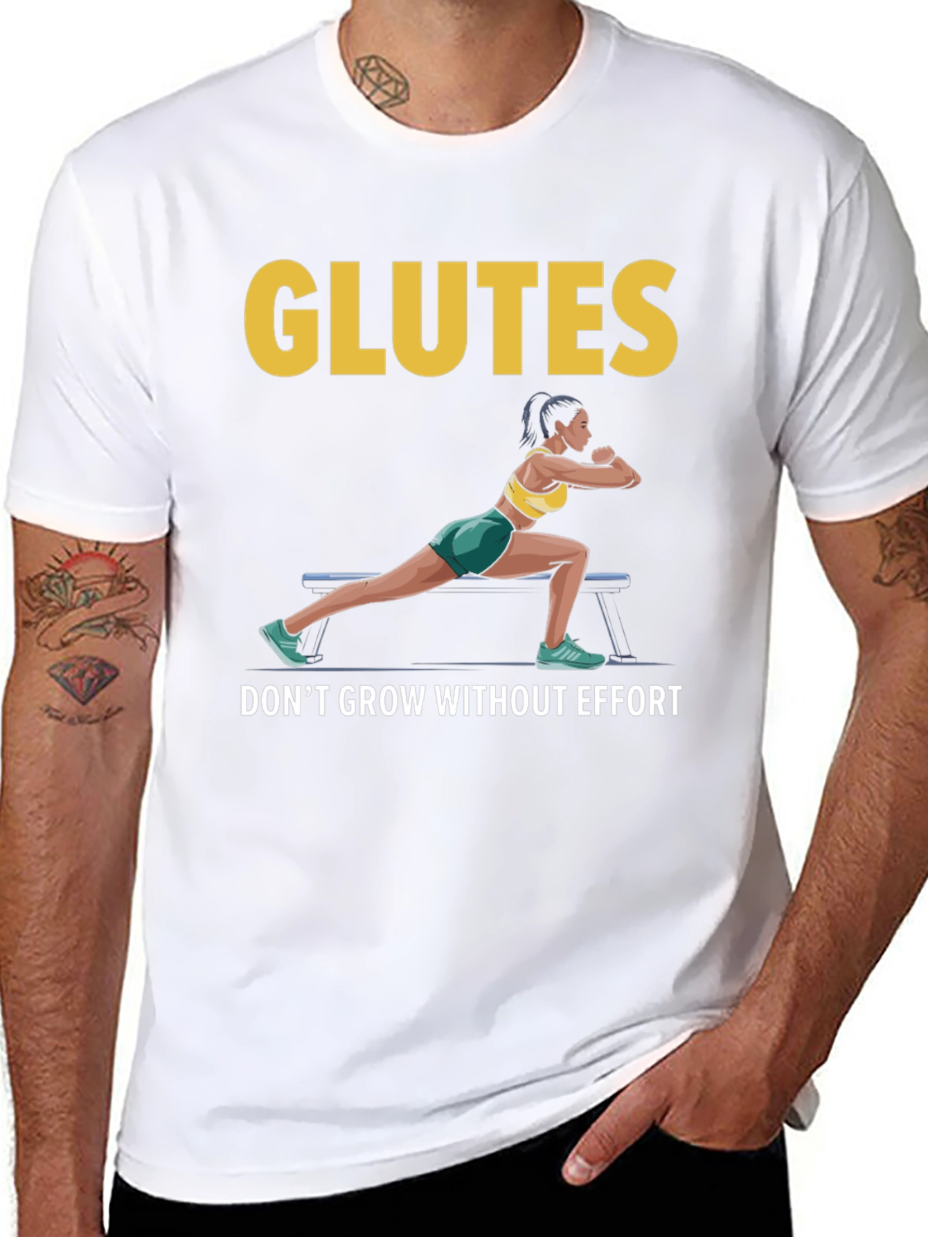 Glutes Workout Motivation Graphic T-Shirt