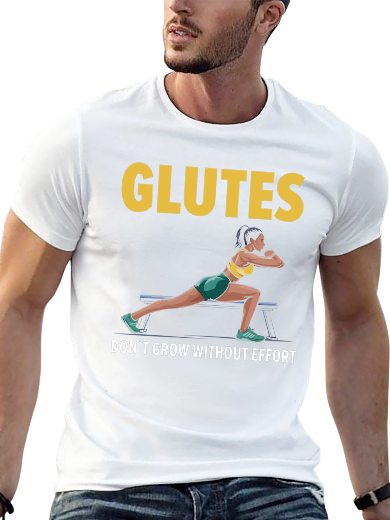 Glutes Workout Motivation Graphic T-Shirt
