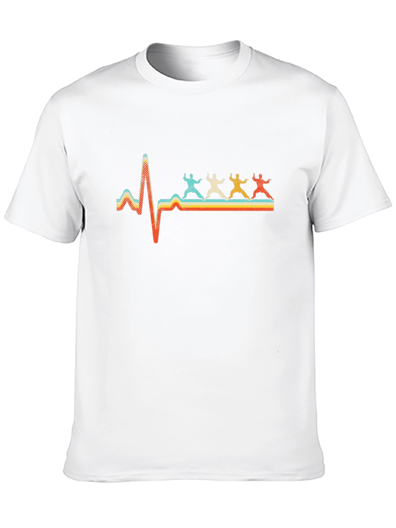 Fencing Heartbeat Black T-Shirt