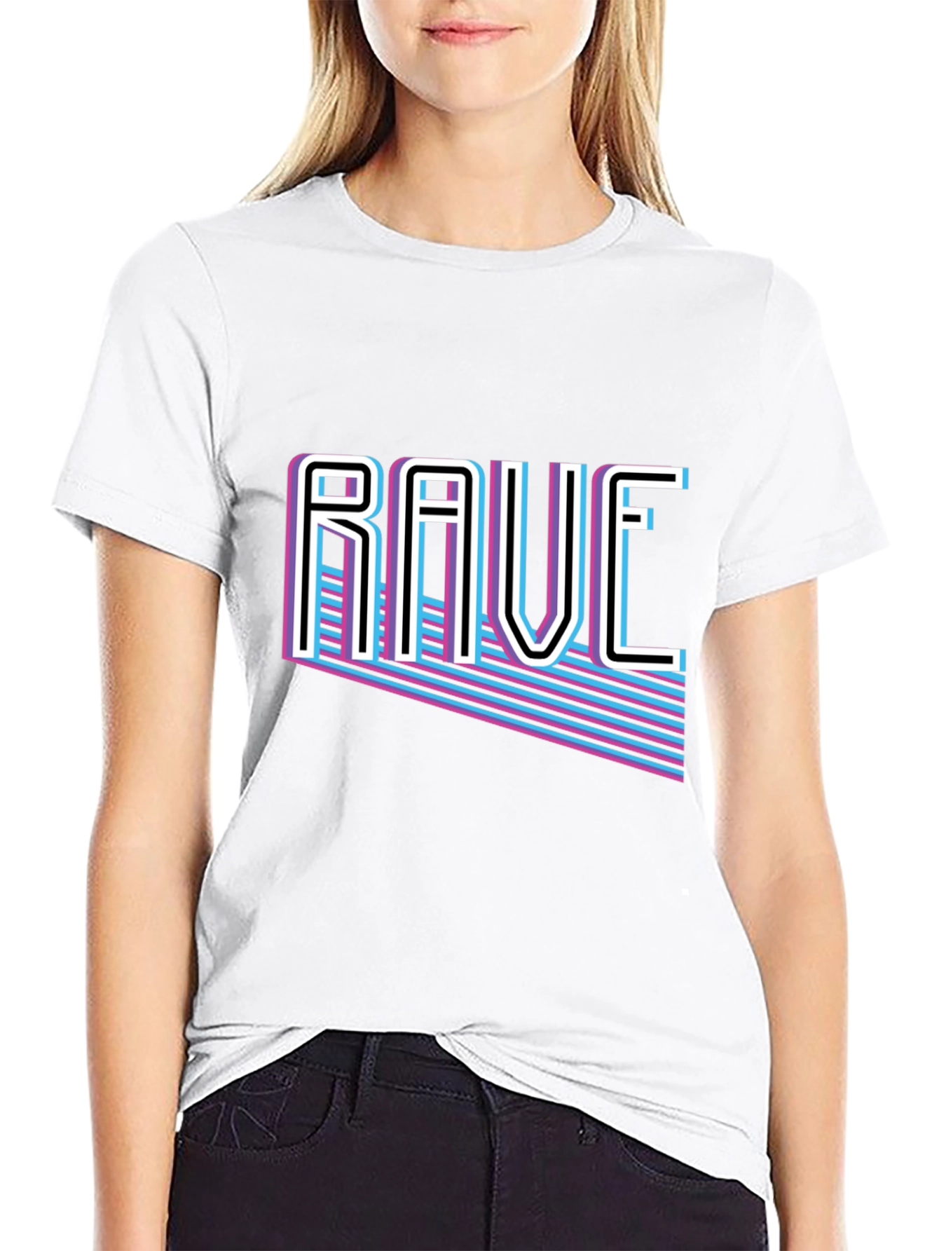 Retro Rave T-Shirt - 80s Style Graphic Tee