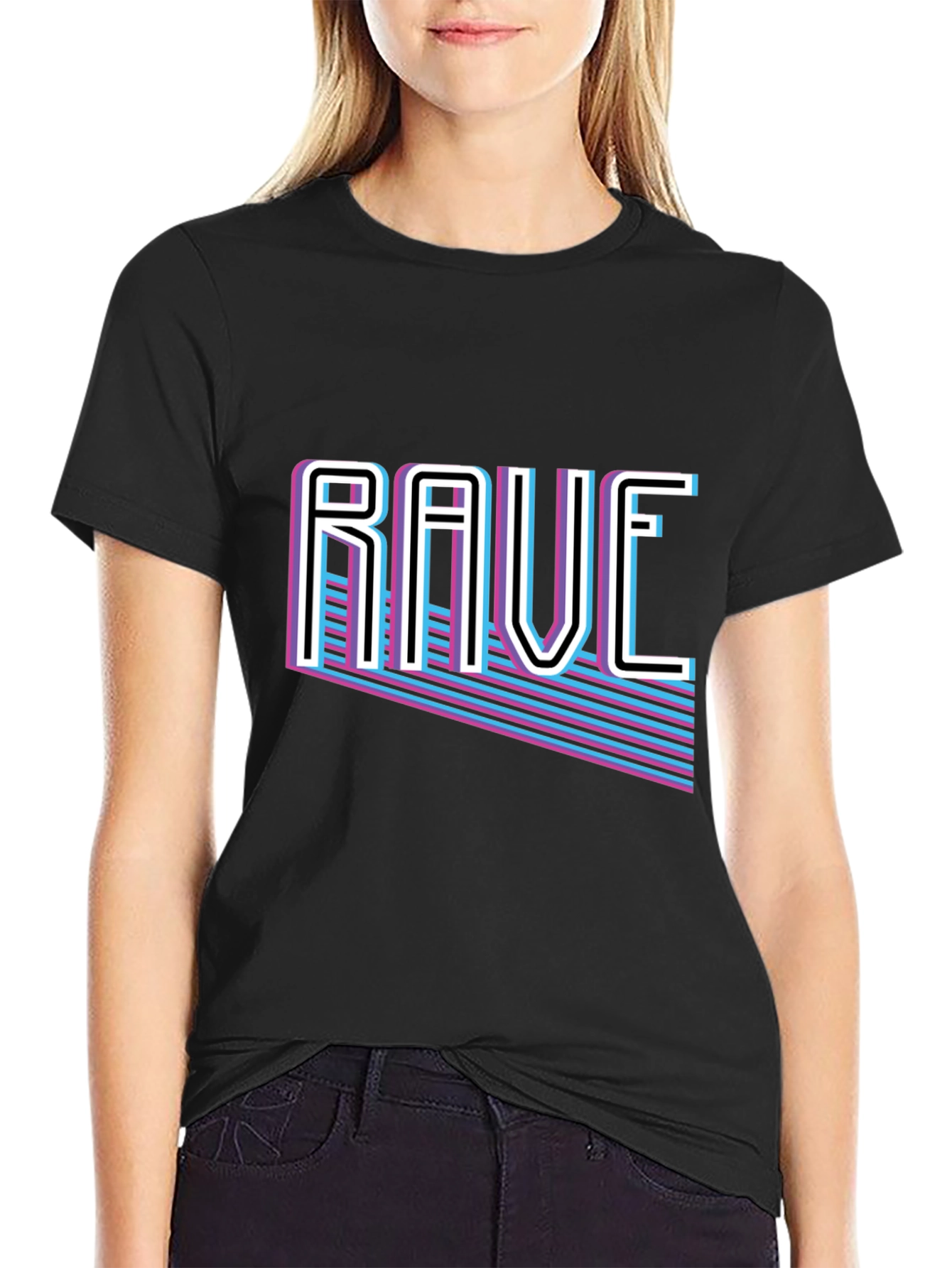 Retro Rave T-Shirt - 80s Style Graphic Tee