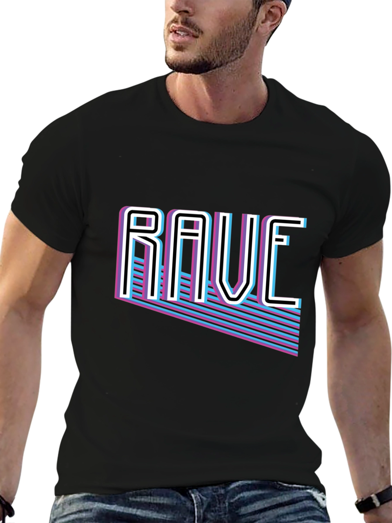 Retro Rave T-Shirt - 80s Style Graphic Tee
