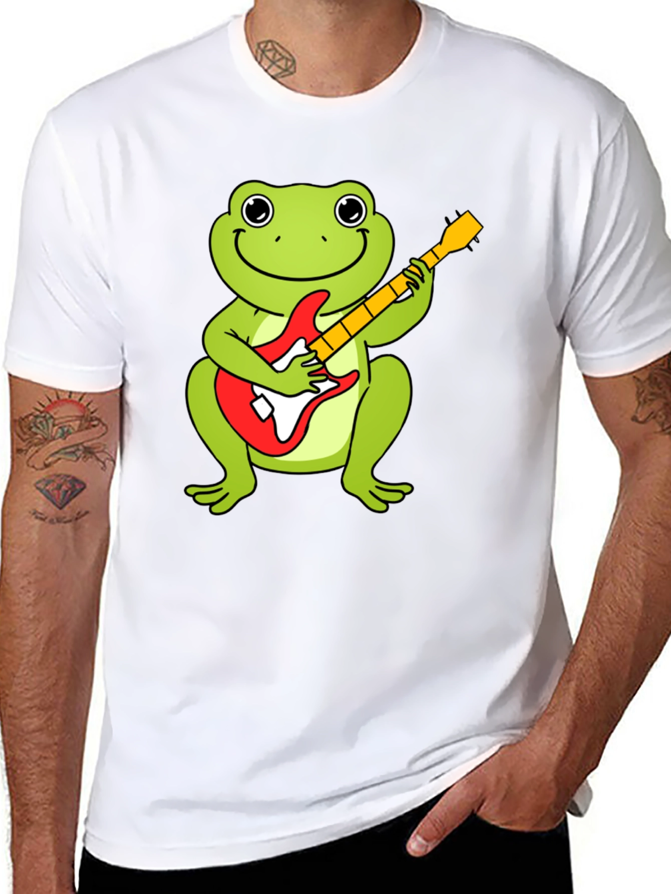 Frog Guitarist Graphic T-Shirt