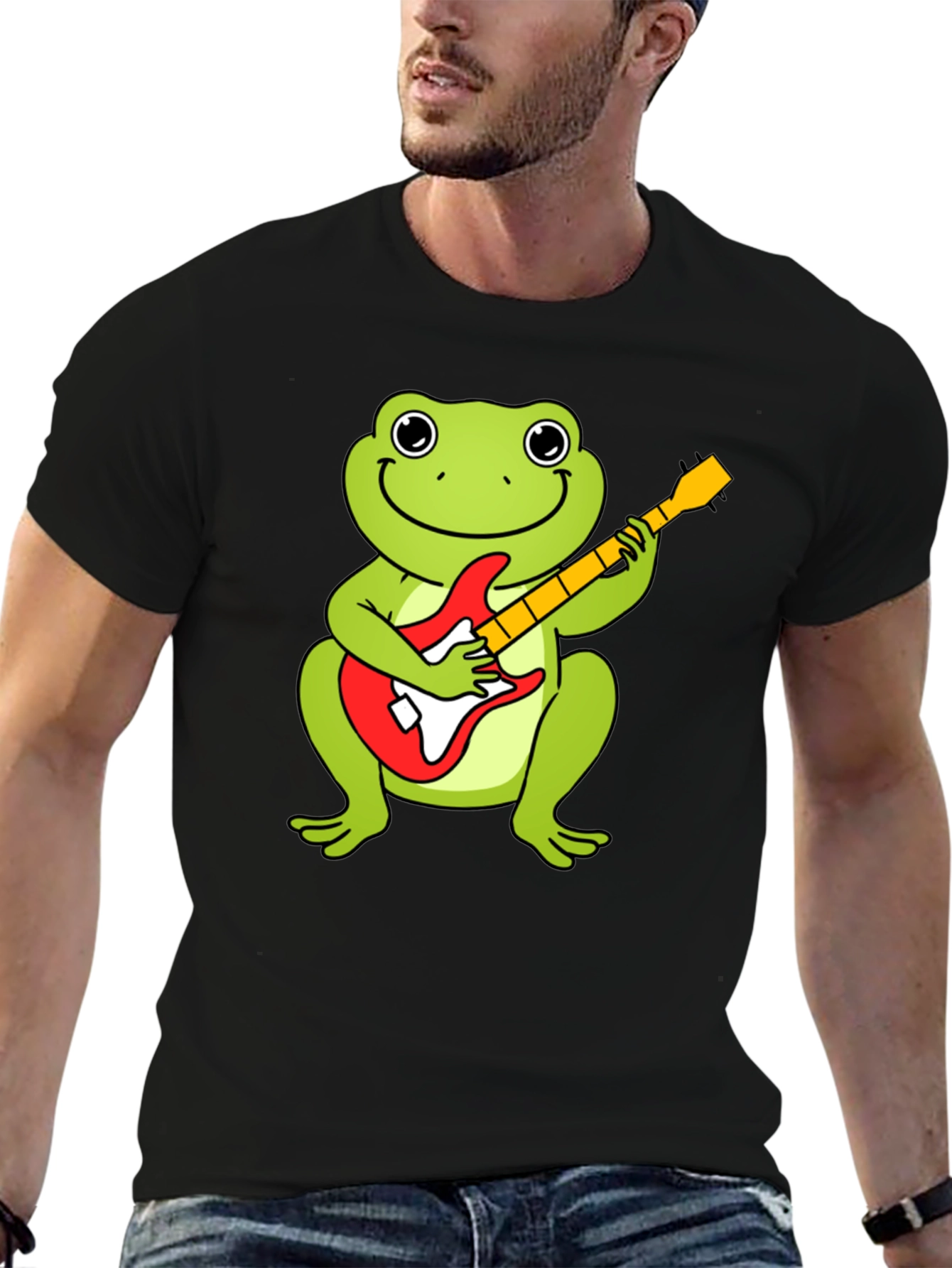 Frog Guitarist Graphic T-Shirt