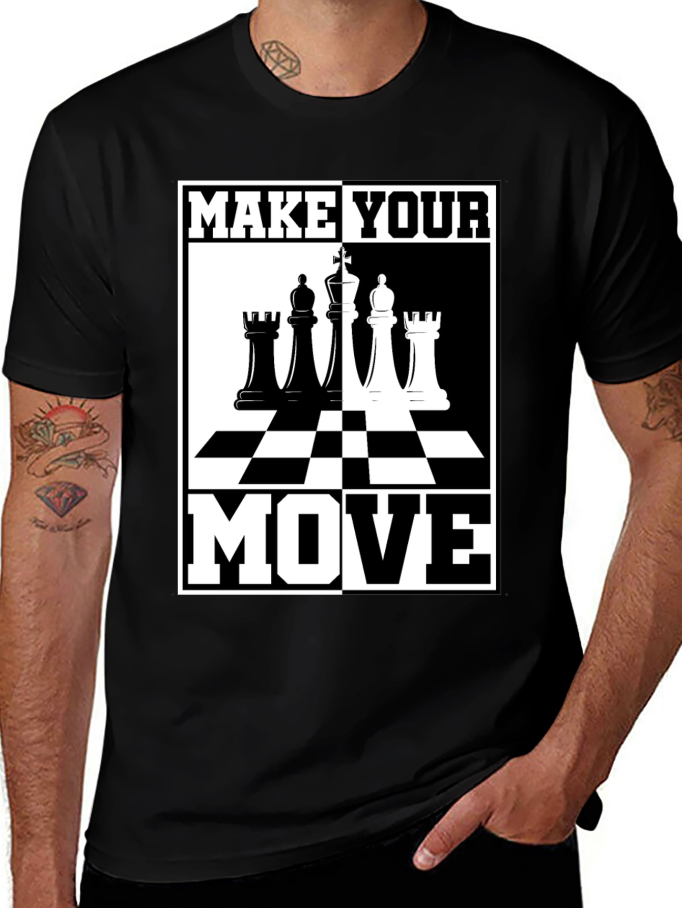 Make Your Move Chess Graphic T-Shirt