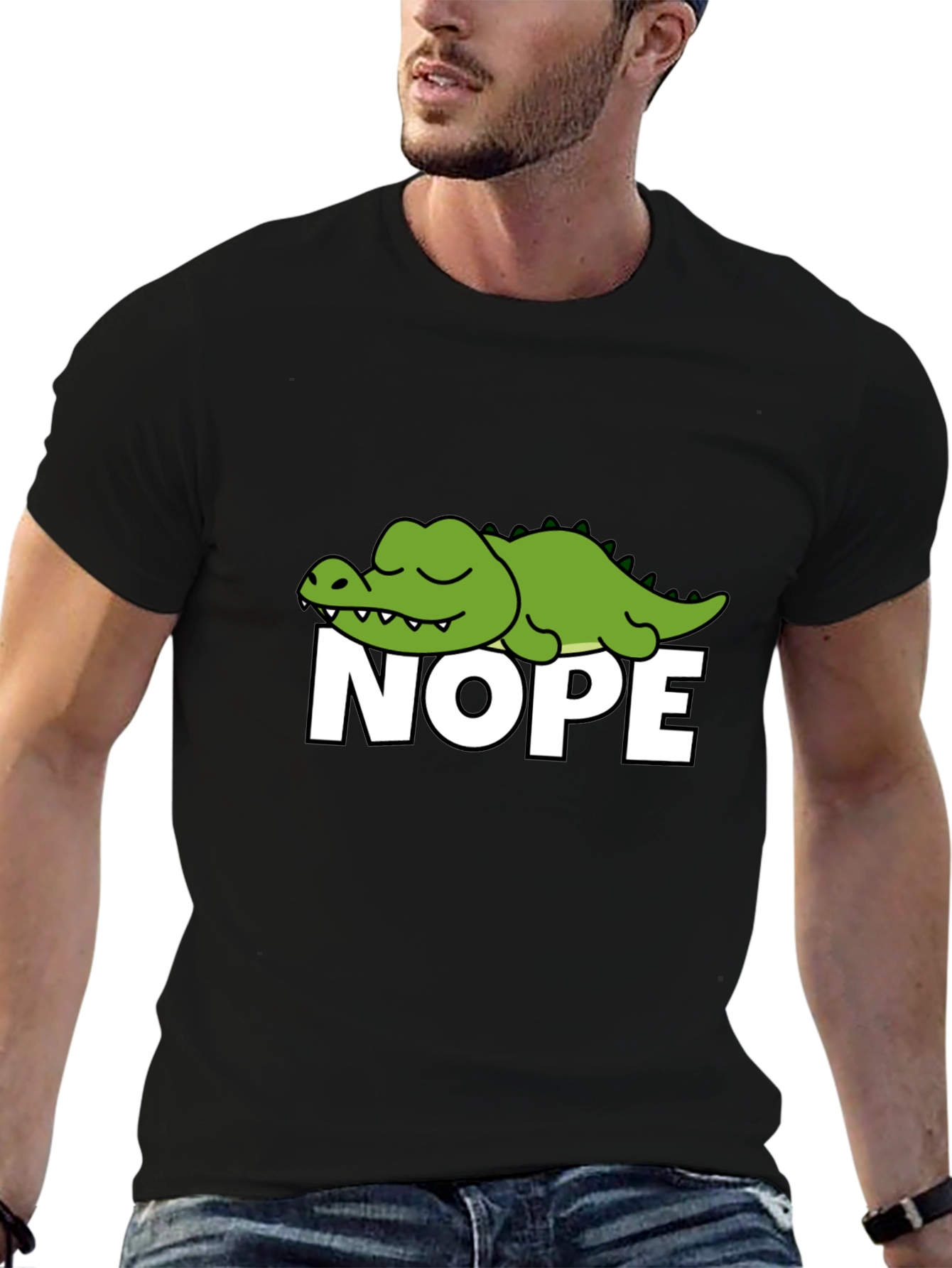 Nope Alligator Graphic Tee - Relaxed Fit
