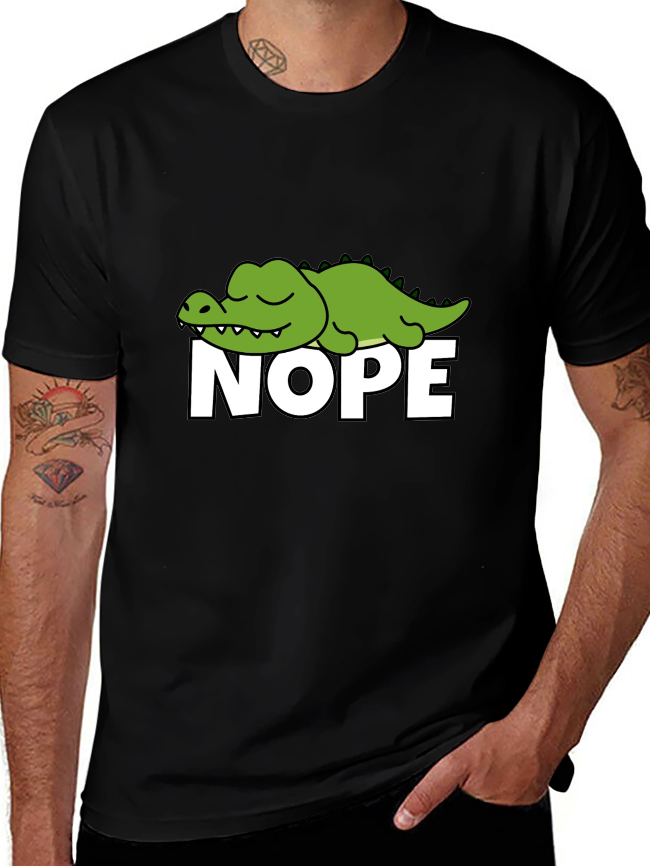 Nope Alligator Graphic Tee - Relaxed Fit