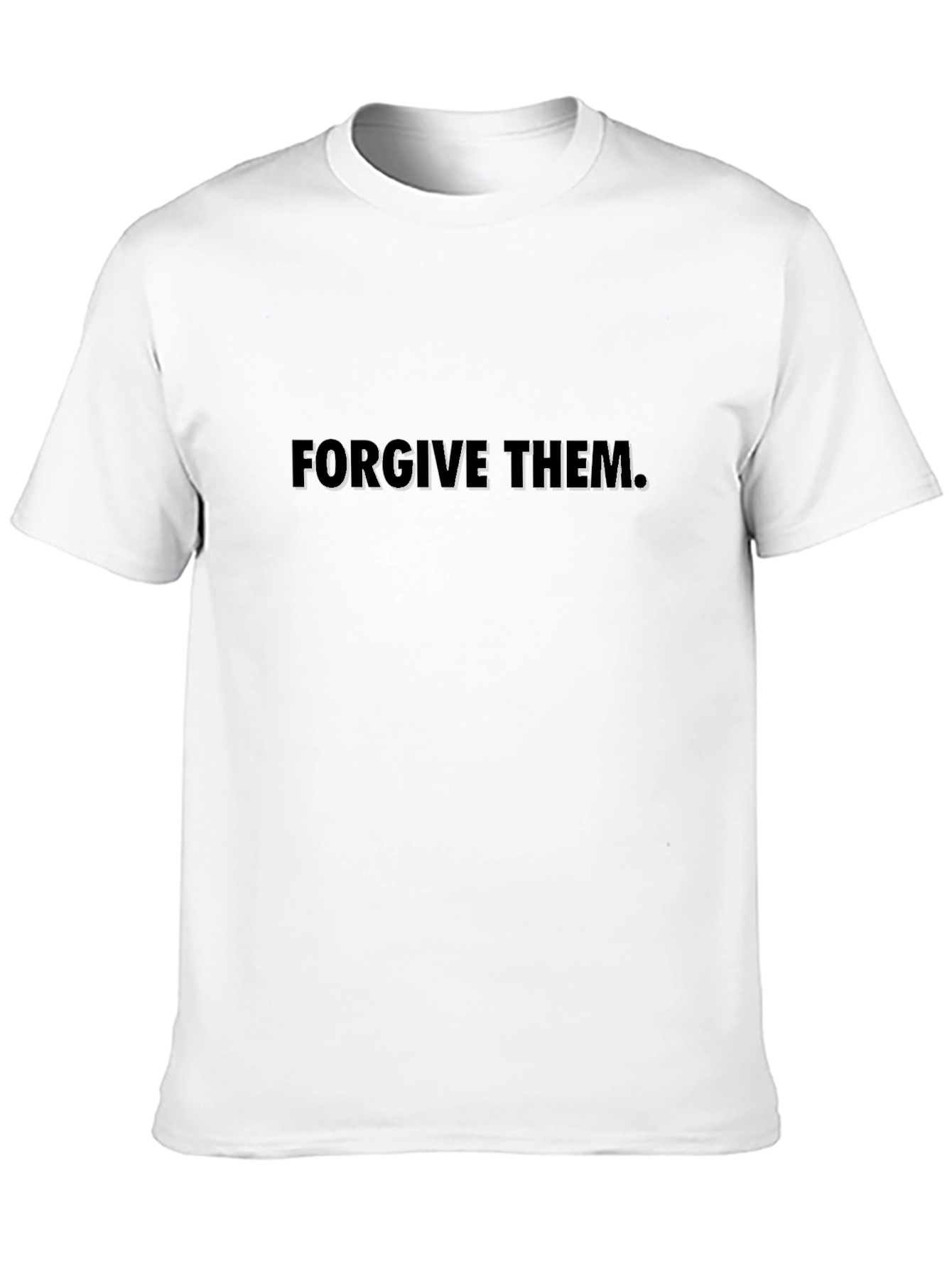 Forgive Them Black Graphic T-Shirt