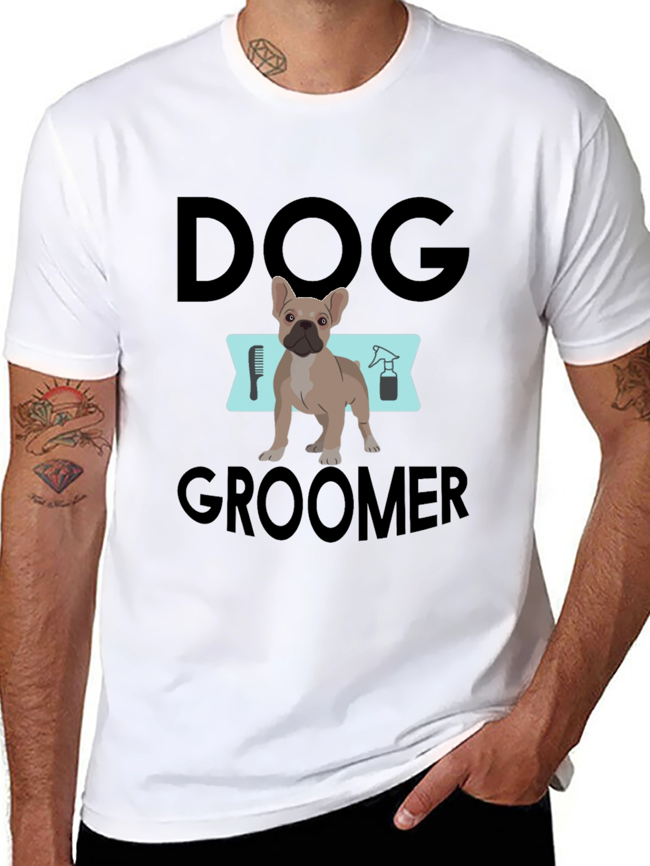 Dog Groomer T-Shirt - Cute Pet Grooming Apparel