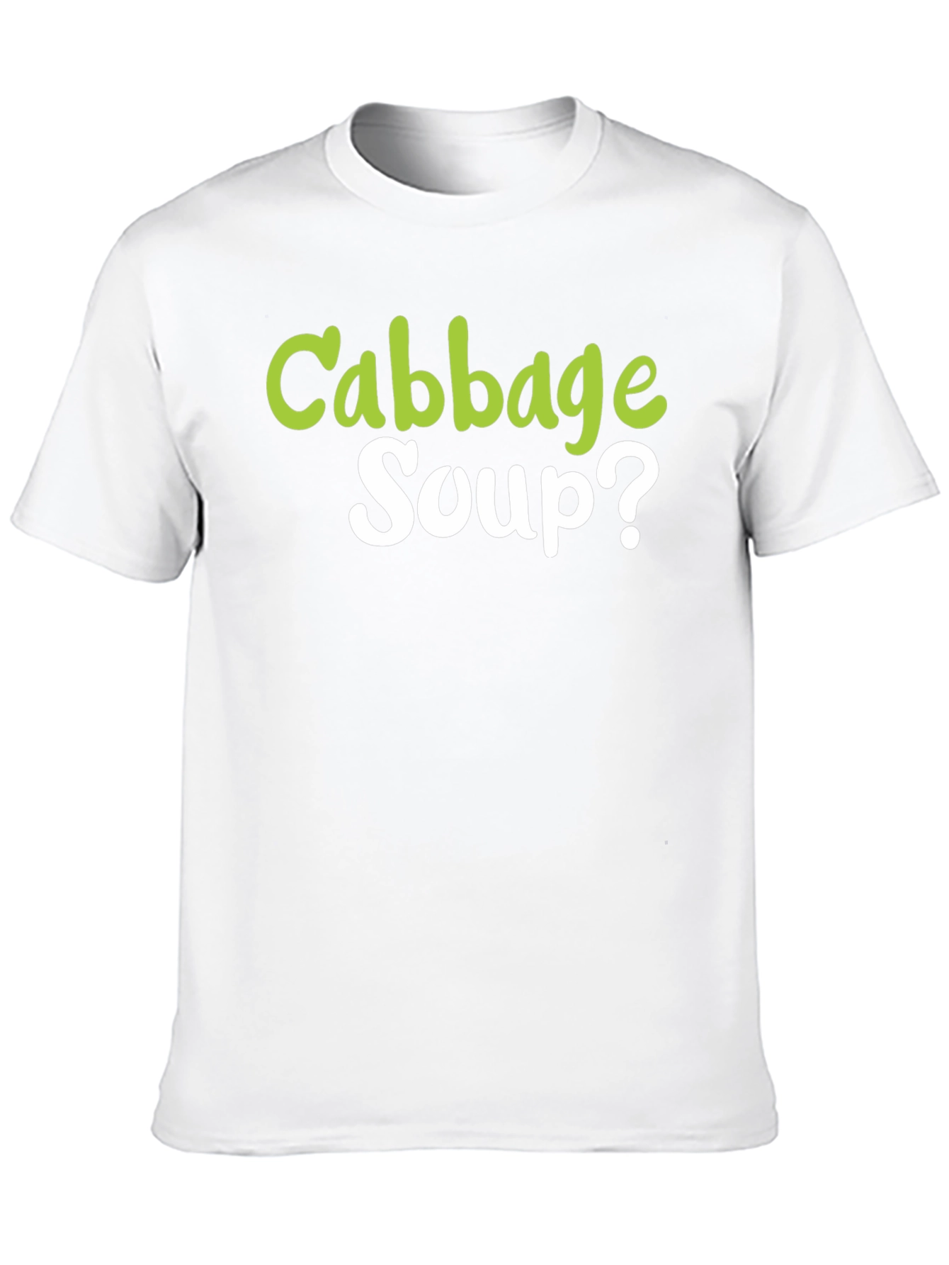 Cabbage Soup? Graphic T-Shirt - Quirky Foodie Tee