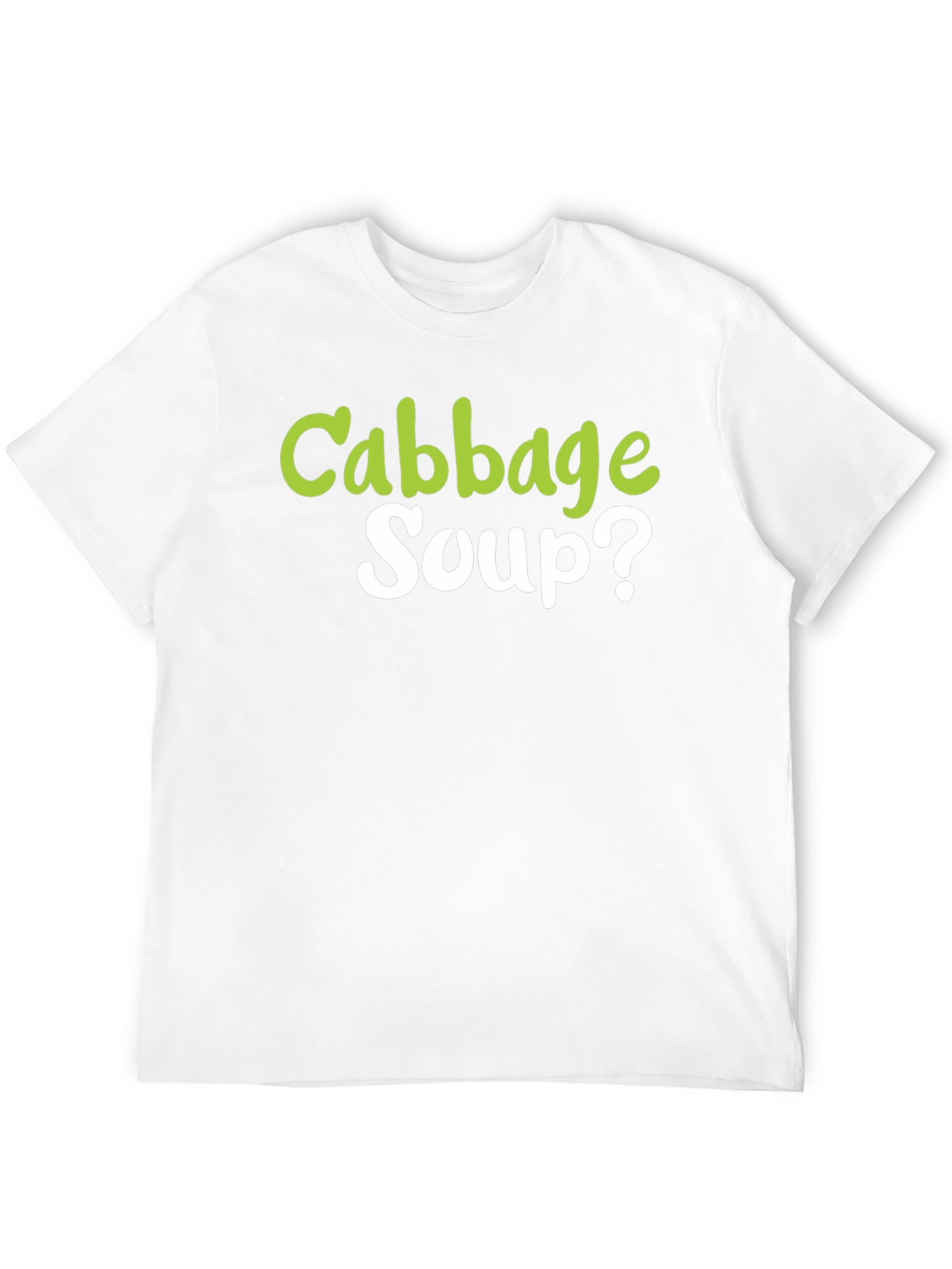 Cabbage Soup? Graphic T-Shirt - Quirky Foodie Tee