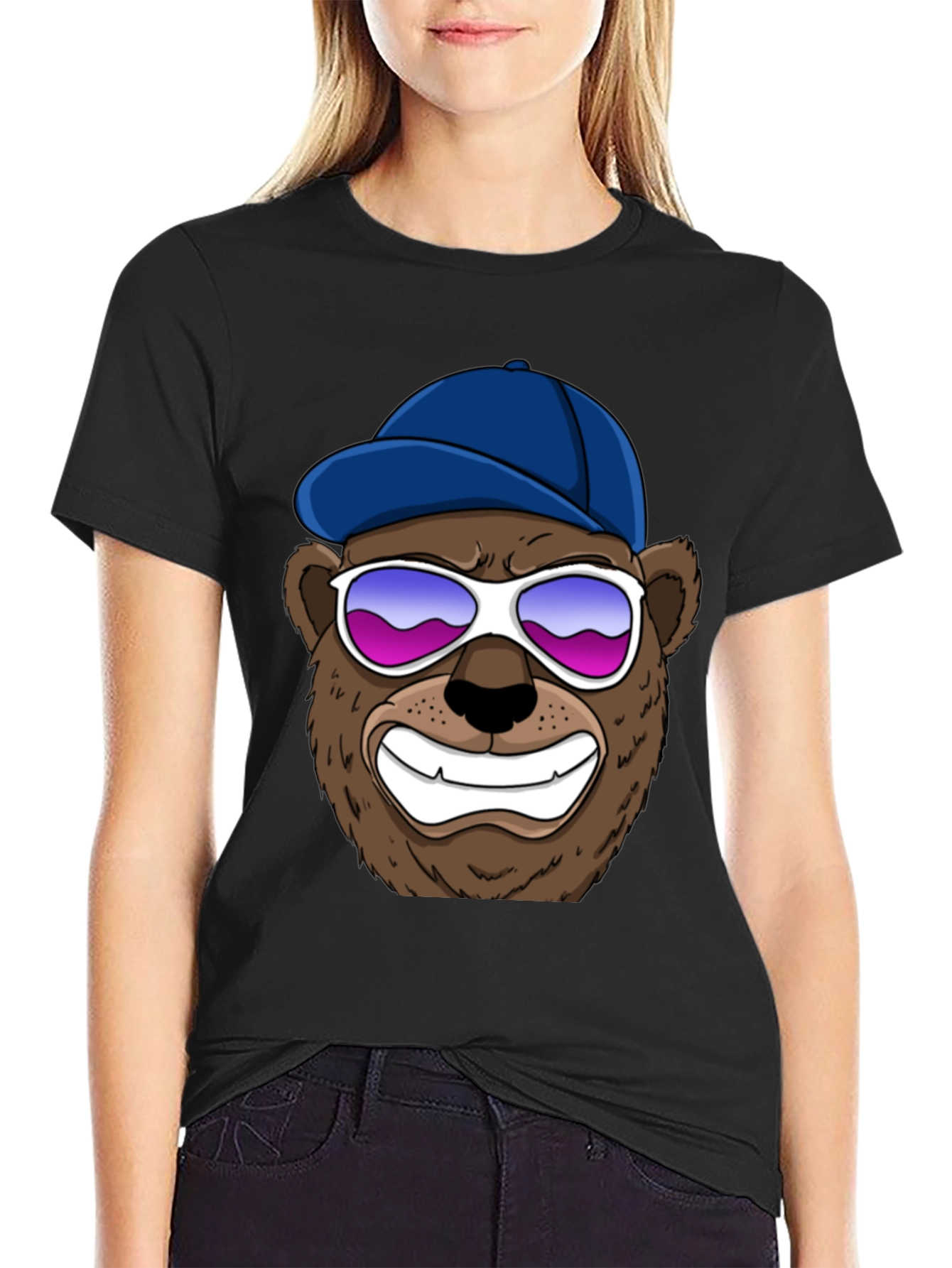 Cool Bear Graphic Tee - Black