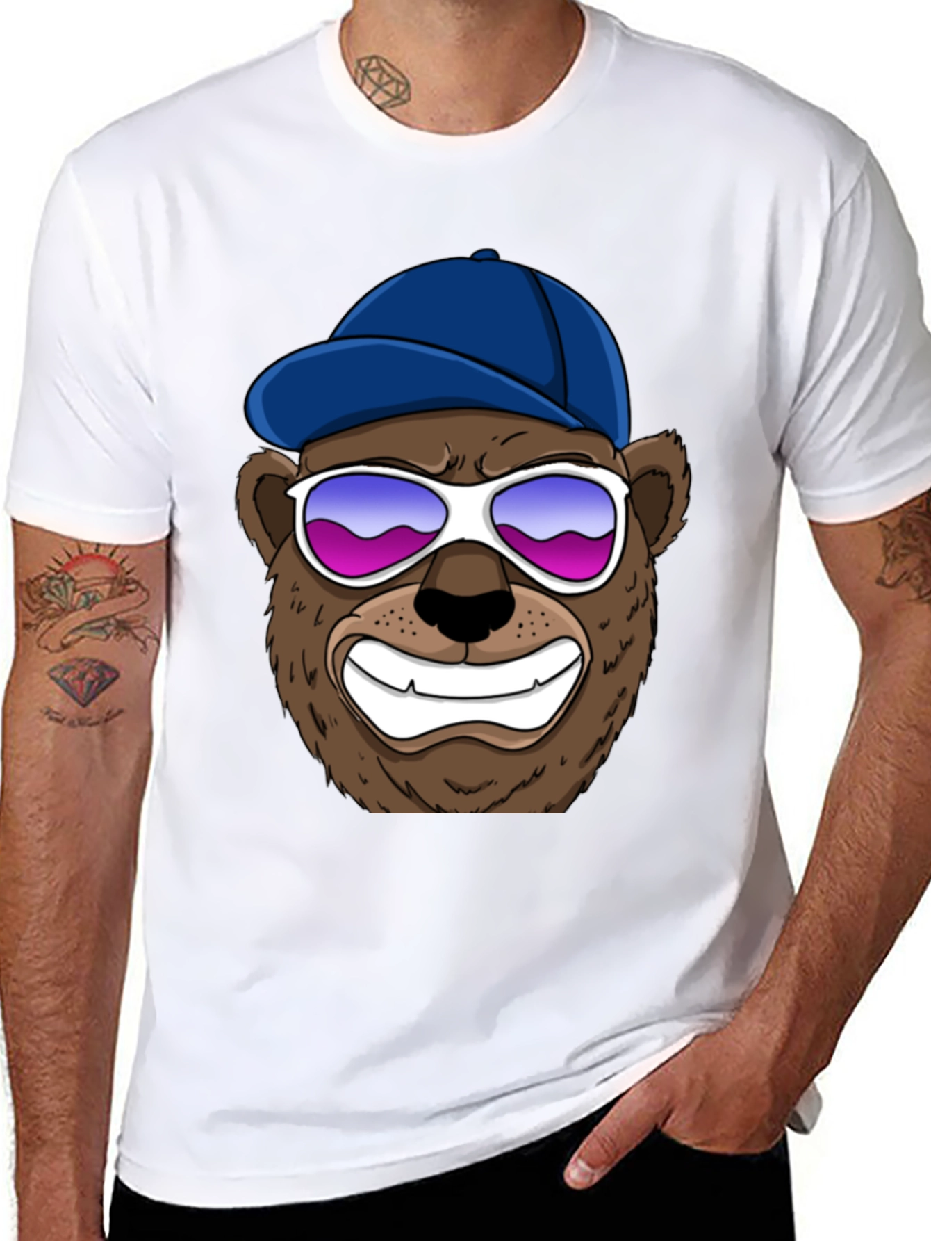 Cool Bear Graphic Tee - Black
