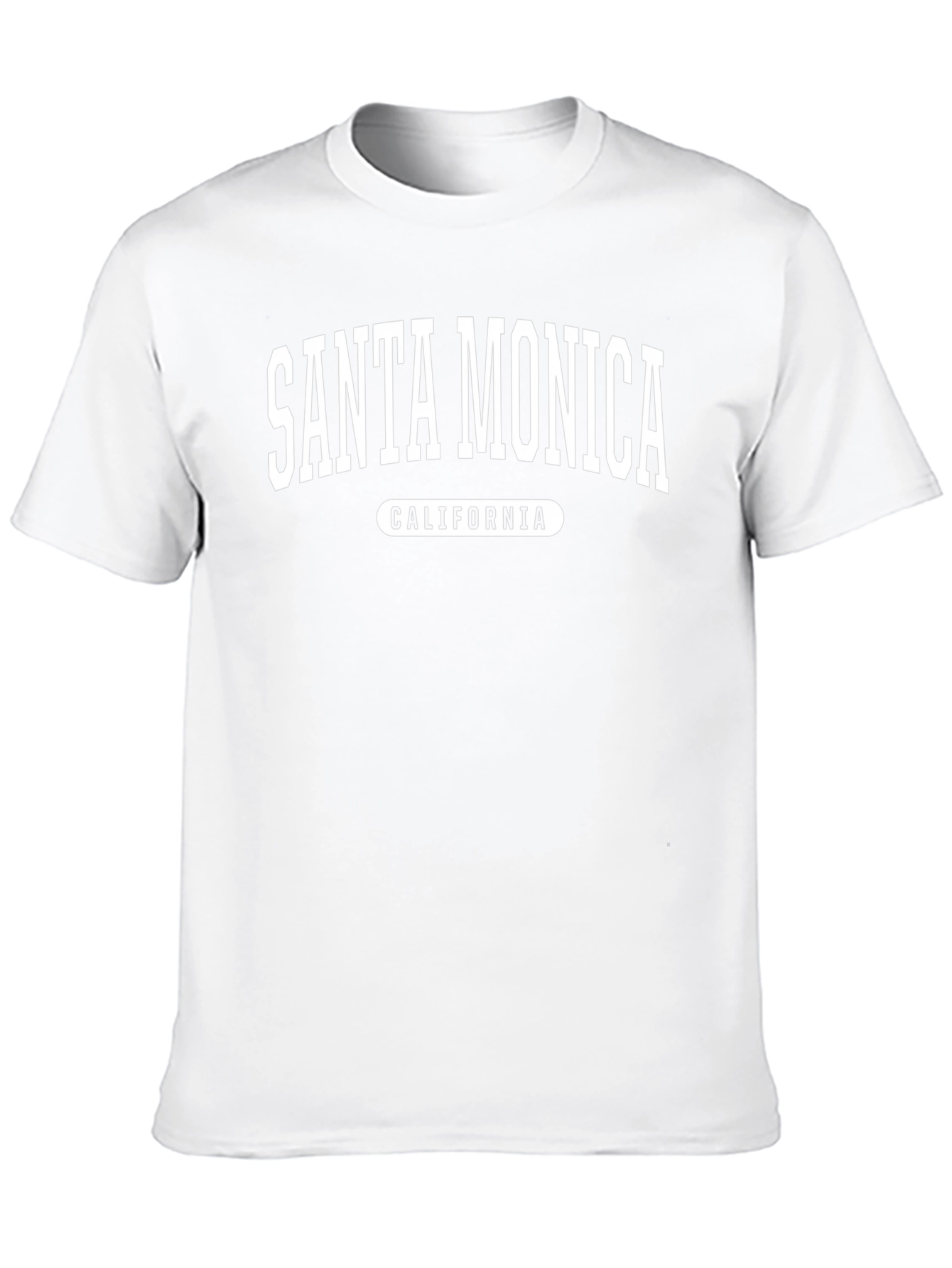 Santa Monica California Black T-Shirt